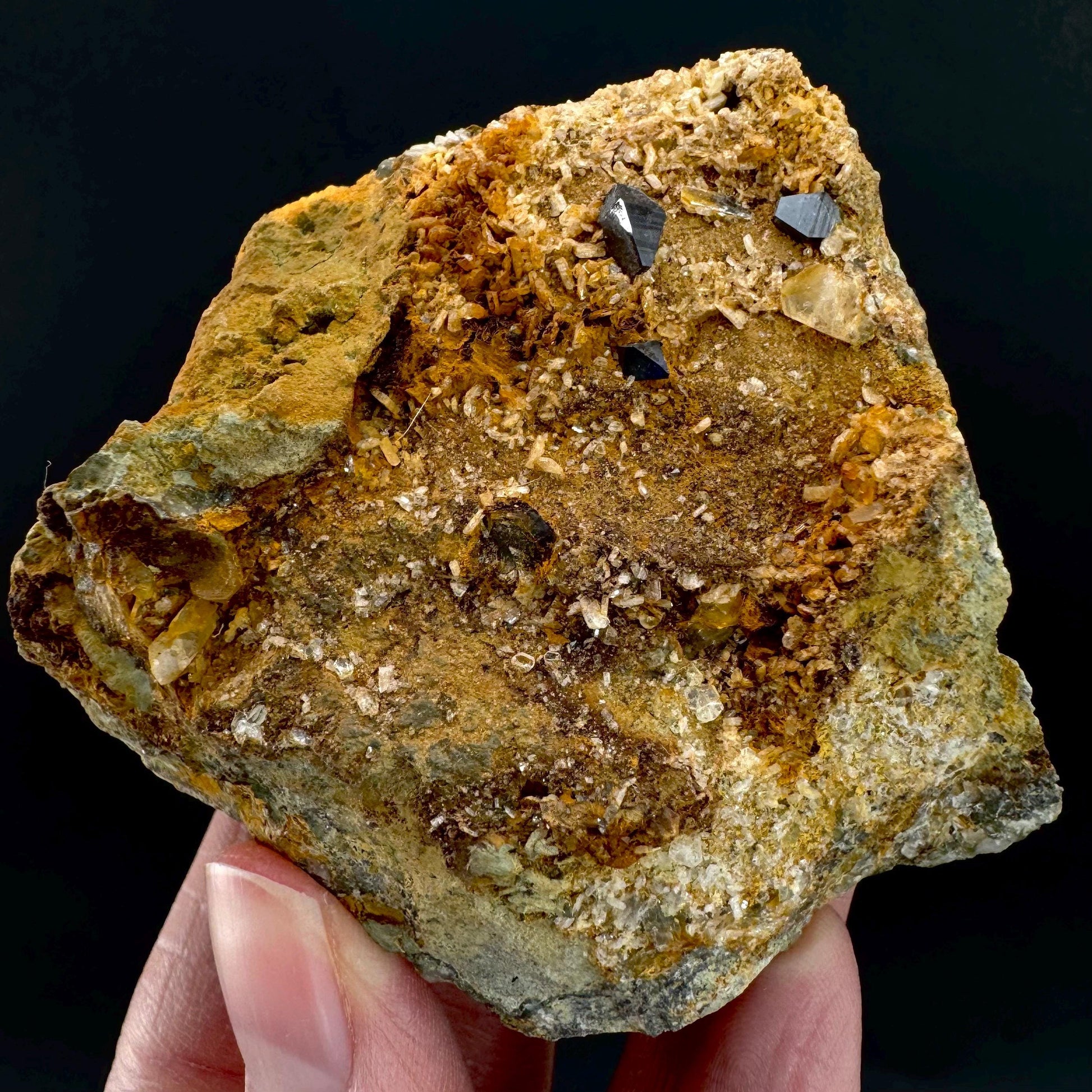 Anatase on Matrix | Metallic Crystal, Rare Mineral Specimen