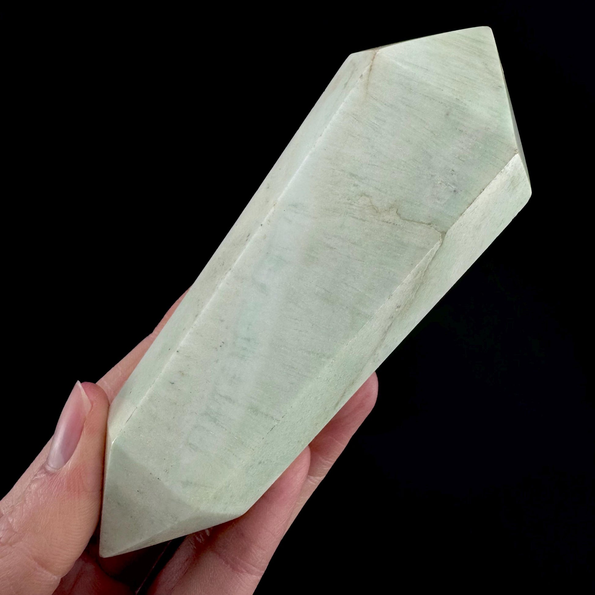Smithsonite Crystal Point | Polished Blue Tower
