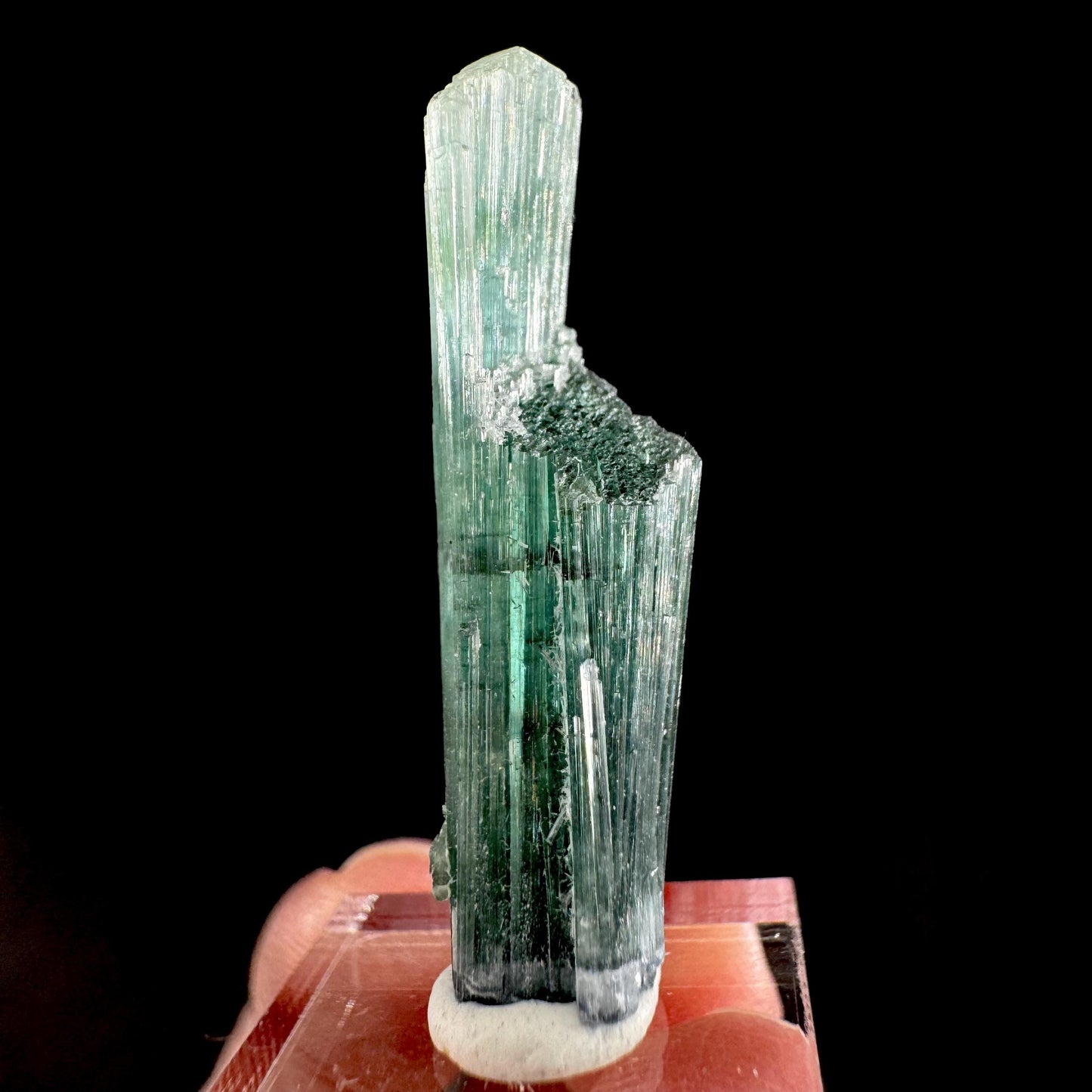 Indicolite Tourmaline Crystal | Natural Blue-Green Mineral Specimen from Pakistan
