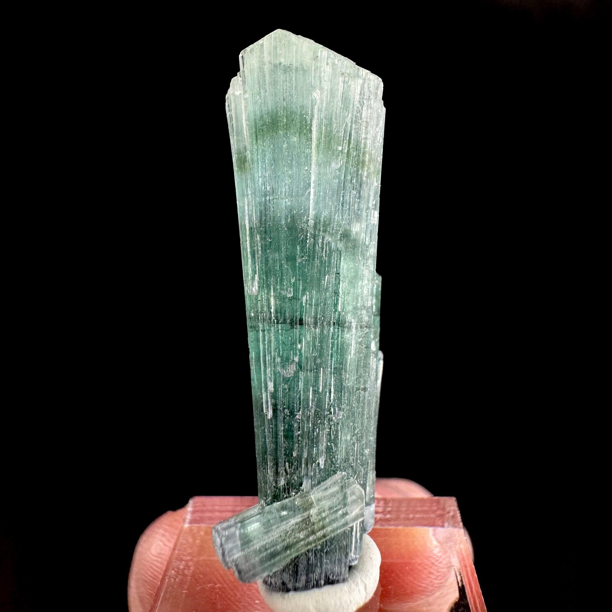 Indicolite Tourmaline Crystal | Natural Blue-Green Mineral Specimen from Pakistan