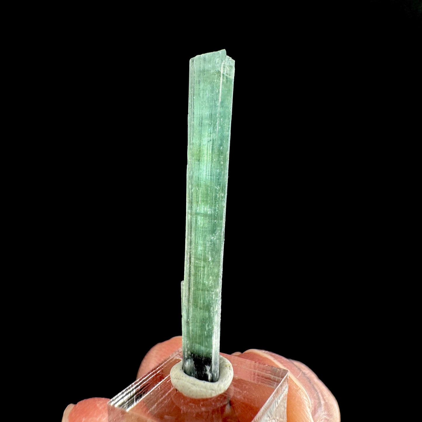 Indicolite Tourmaline Crystal | Natural Blue-Green Mineral Specimen from Pakistan