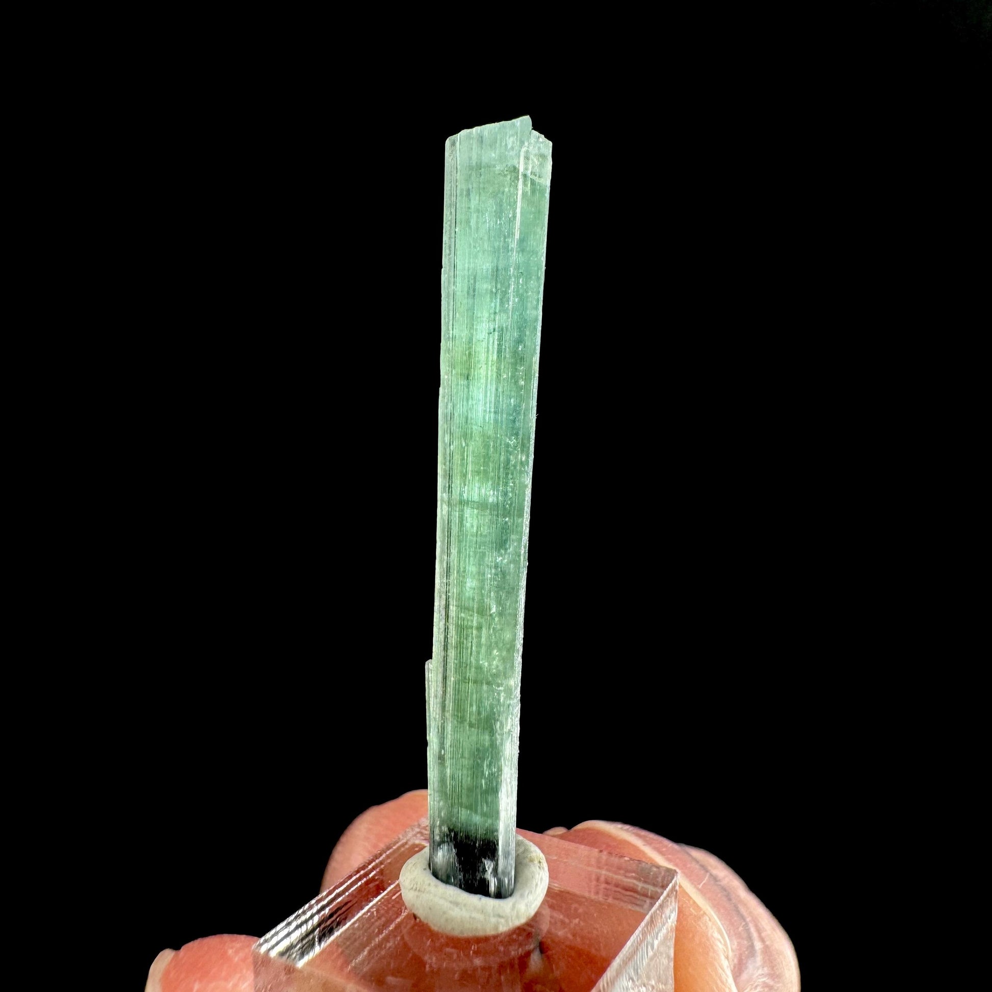 Indicolite Tourmaline Crystal | Natural Blue-Green Mineral Specimen from Pakistan