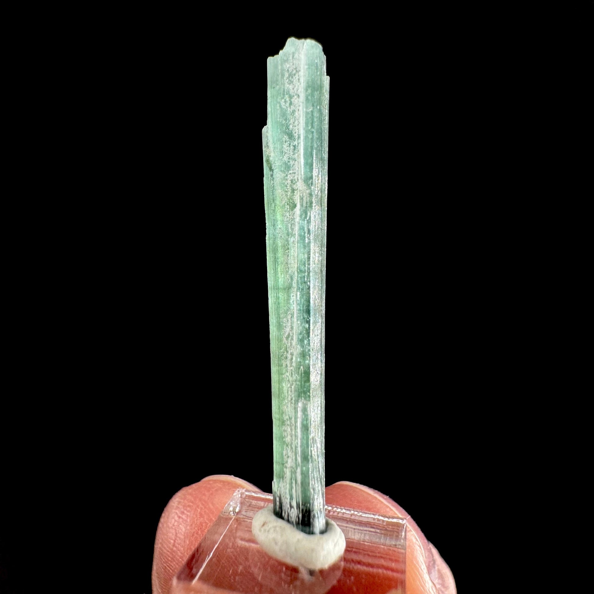 Indicolite Tourmaline Crystal | Natural Blue-Green Mineral Specimen from Pakistan