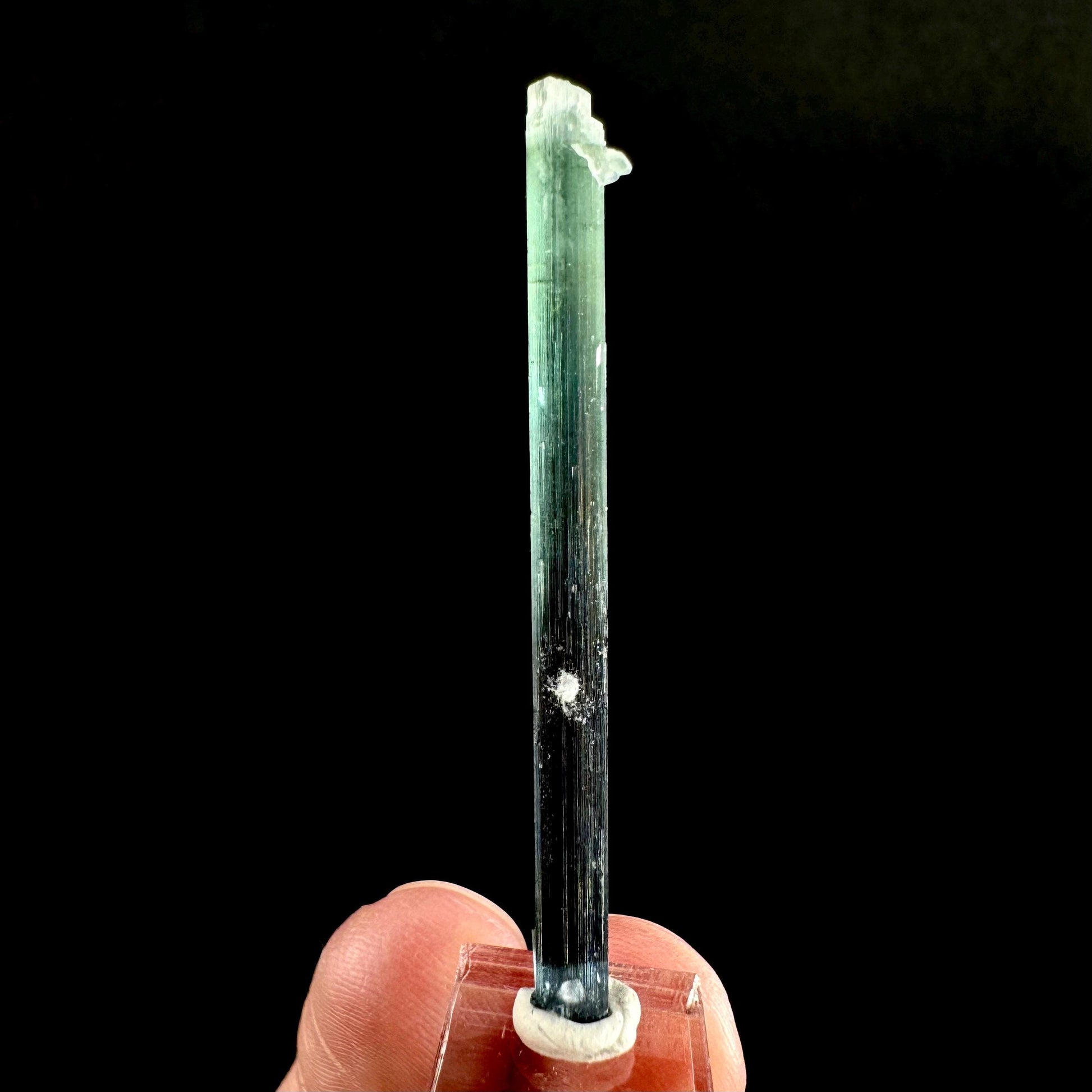 Indicolite Tourmaline Crystal | Natural Blue-Green Mineral Specimen from Pakistan