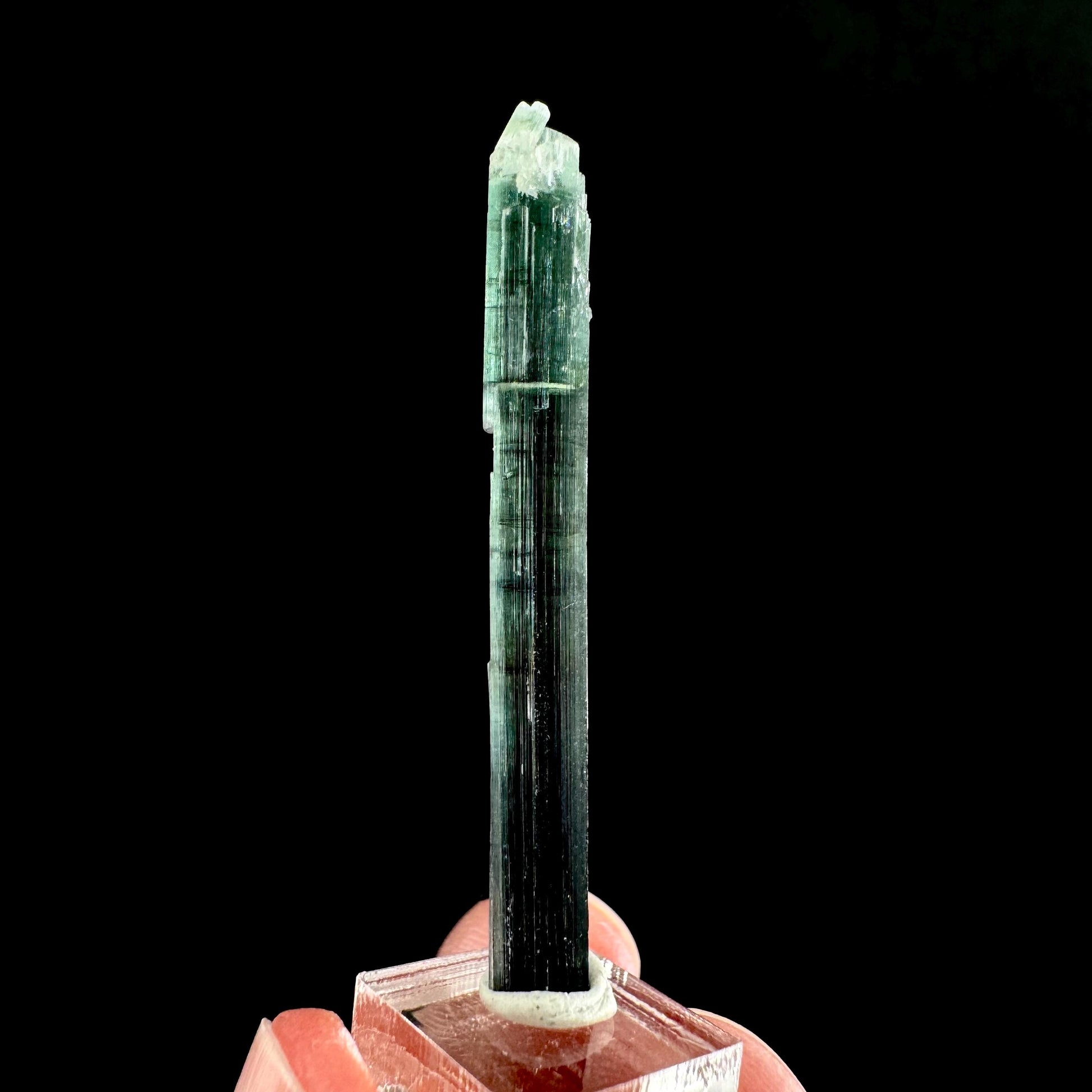 Indicolite Tourmaline Crystal | Natural Blue-Green Mineral Specimen from Pakistan
