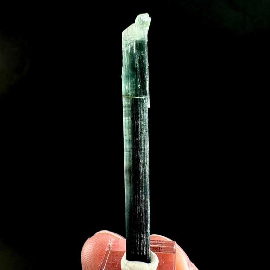 Indicolite Tourmaline Crystal | Natural Blue-Green Mineral Specimen from Pakistan