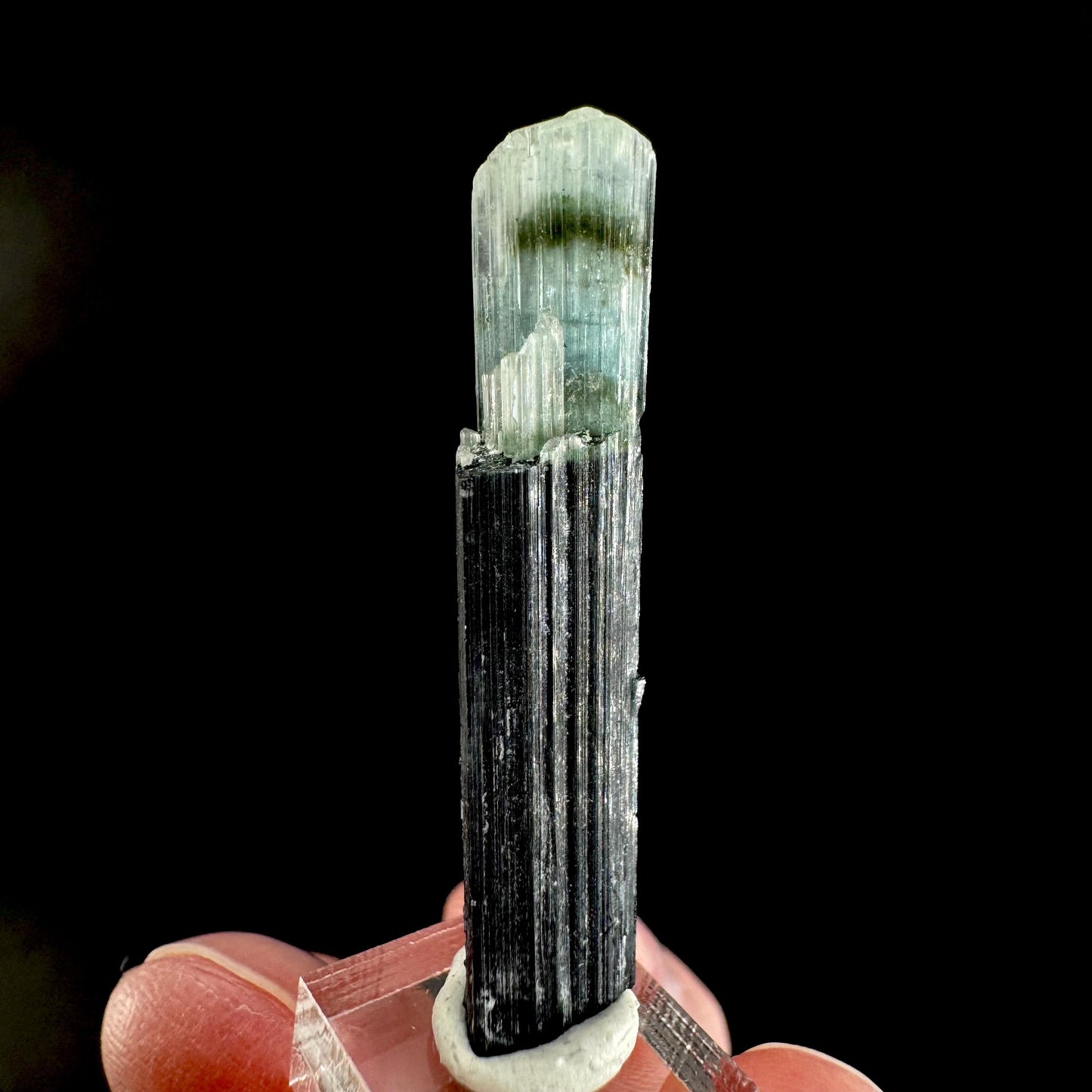 Indicolite Tourmaline Crystal | Natural Blue-Green Mineral Specimen from Pakistan