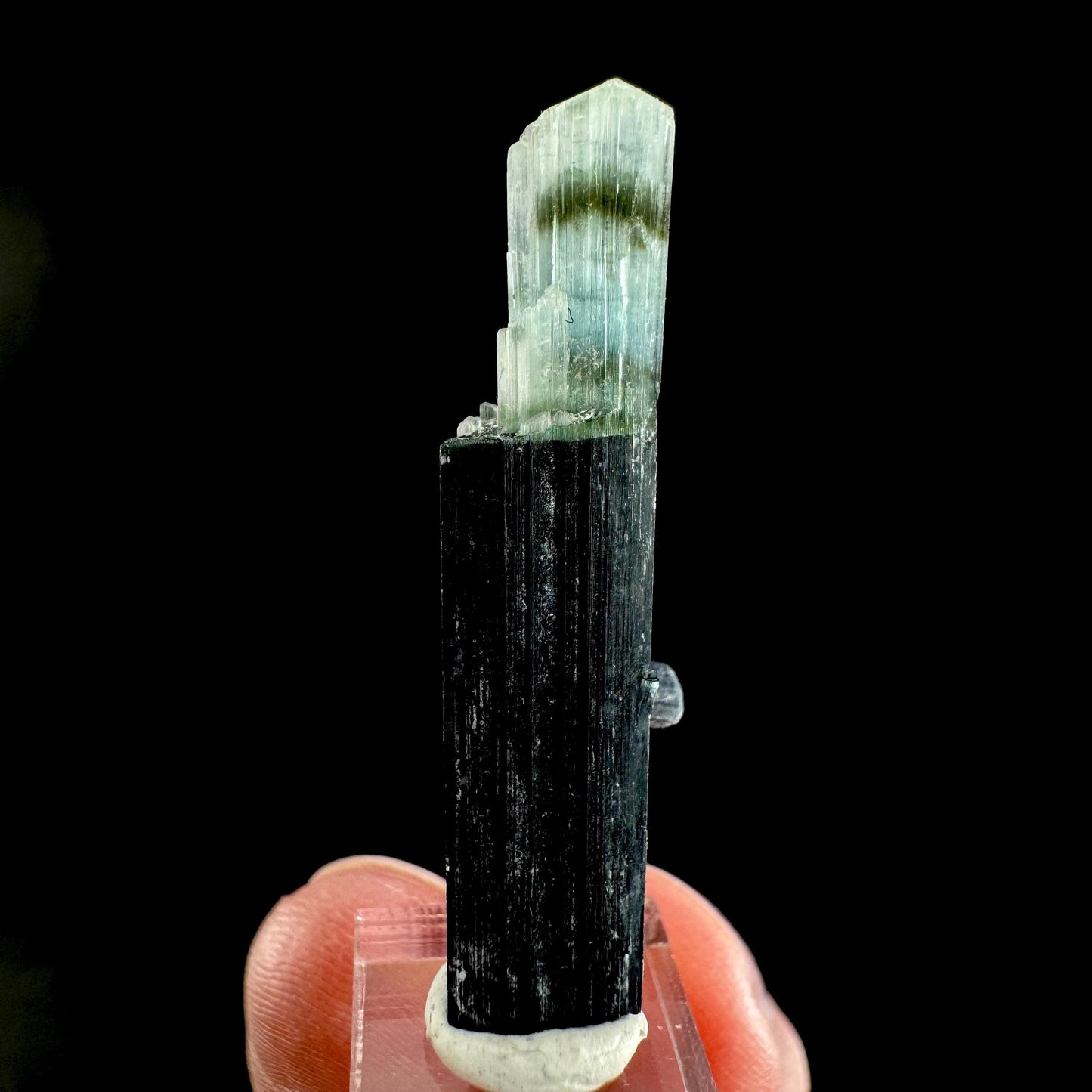 Indicolite Tourmaline Crystal | Natural Blue-Green Mineral Specimen from Pakistan