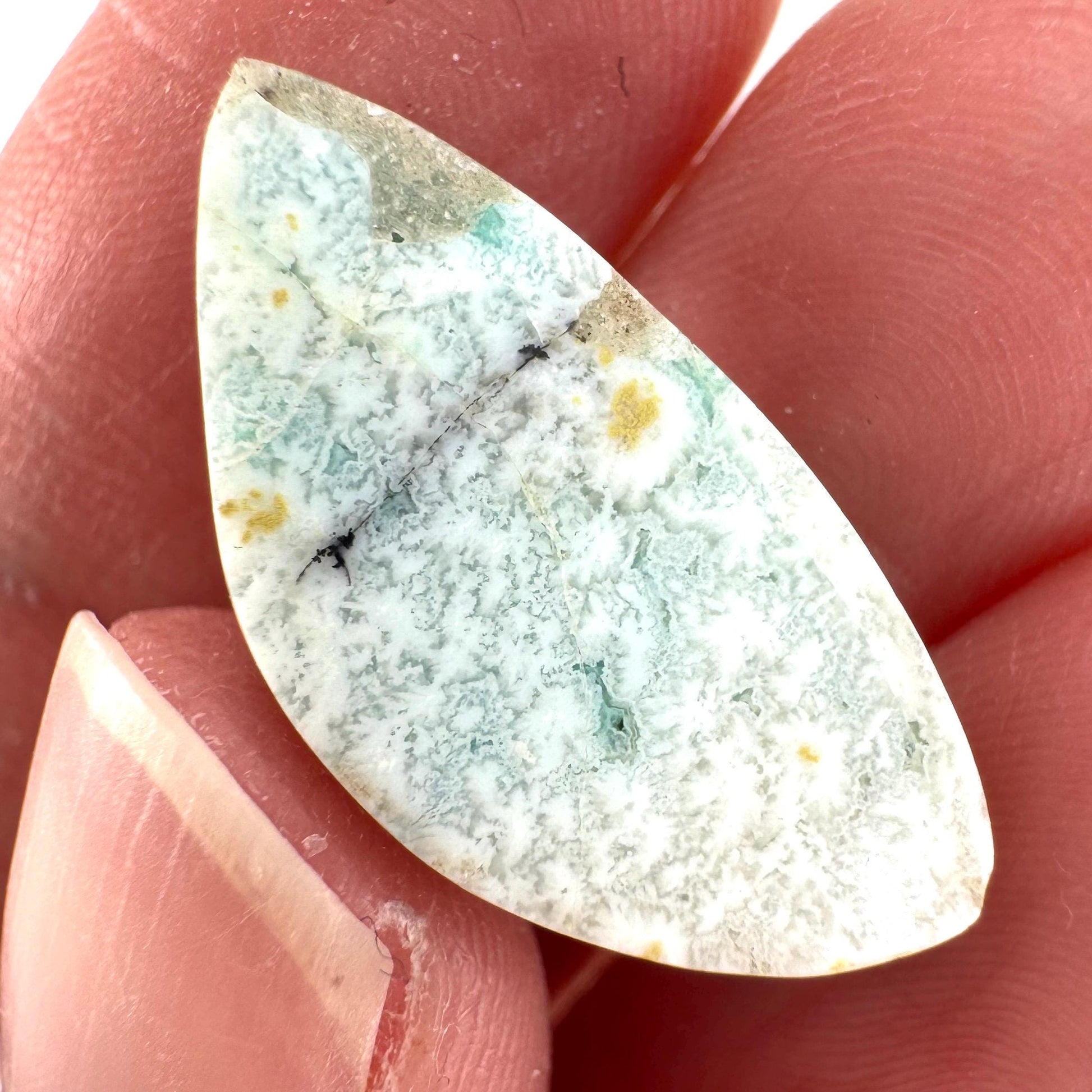 Confetti Agate Cabochon | Chrysocolla and Copper Gemstone