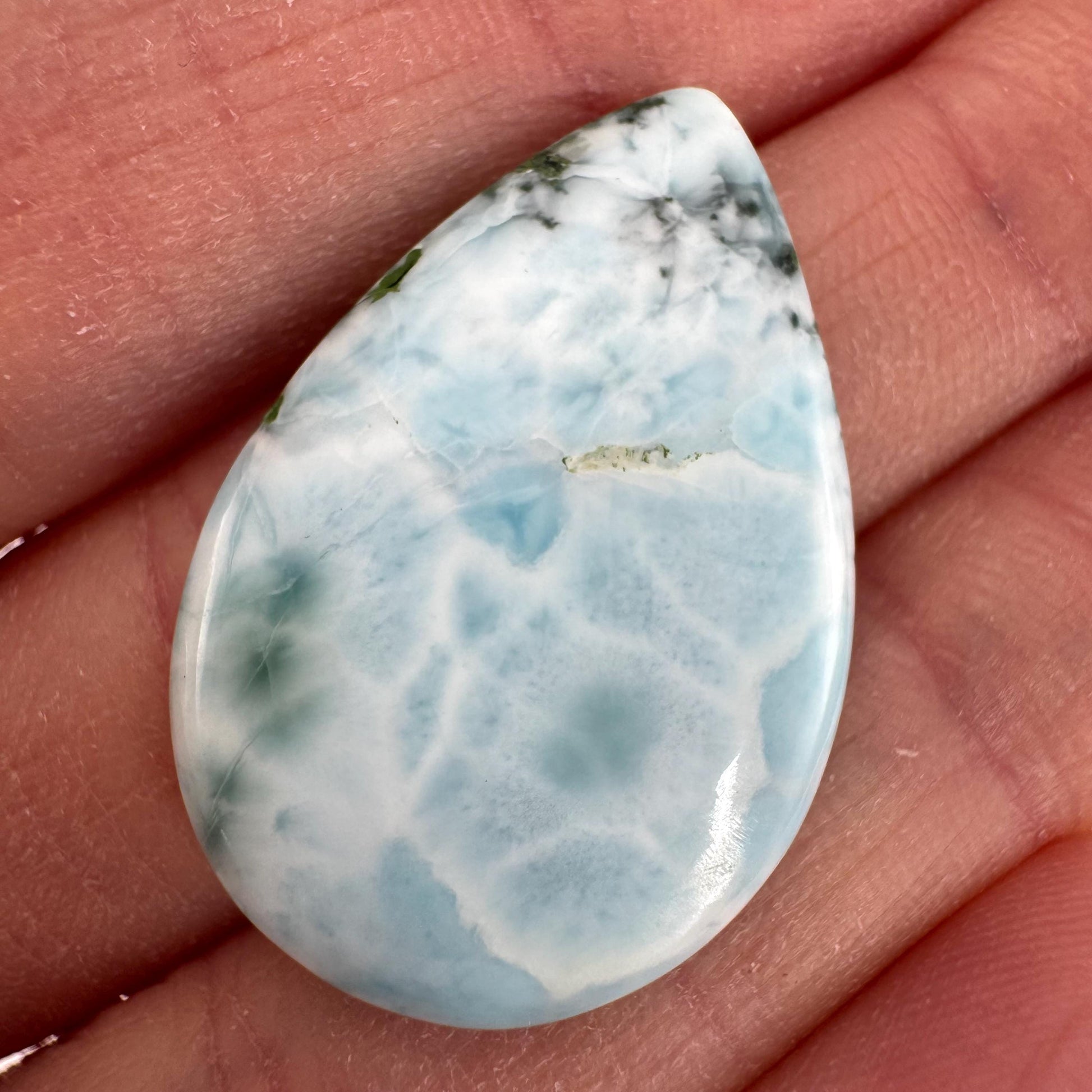 Larimar Cabochon | Natural Blue Gemstone