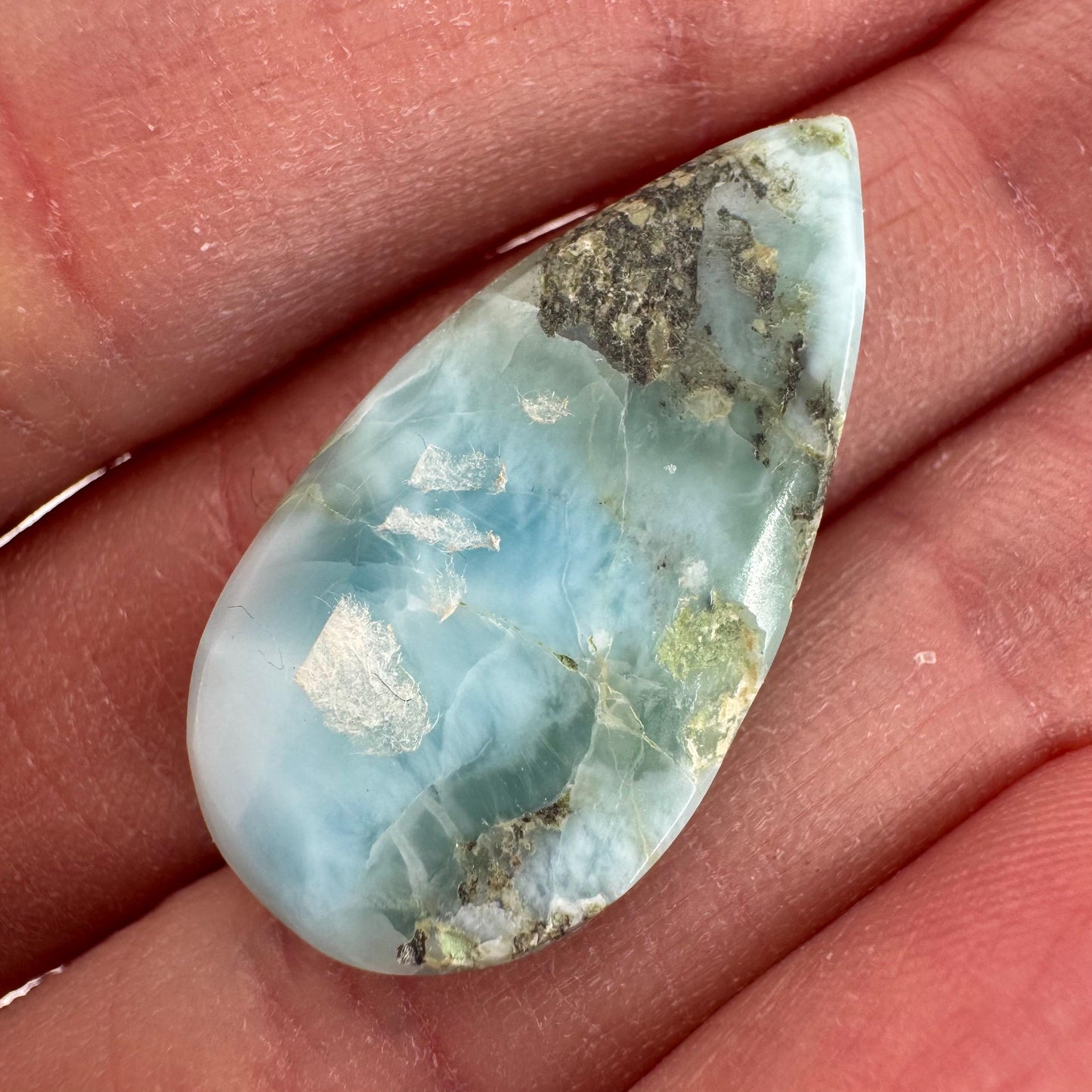 Larimar Cabochon | Natural Blue Gemstone