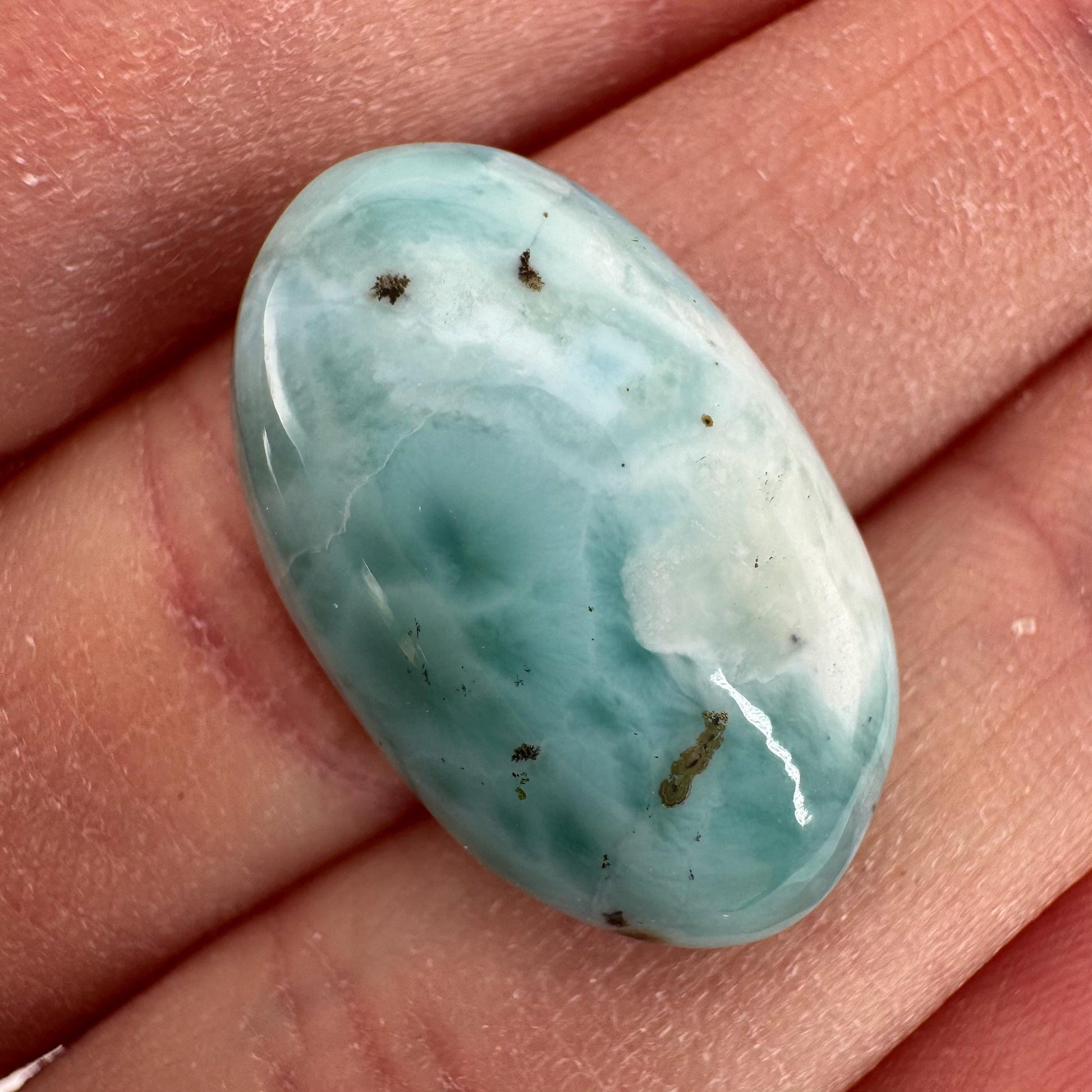 Larimar Cabochon | Natural Blue Gemstone