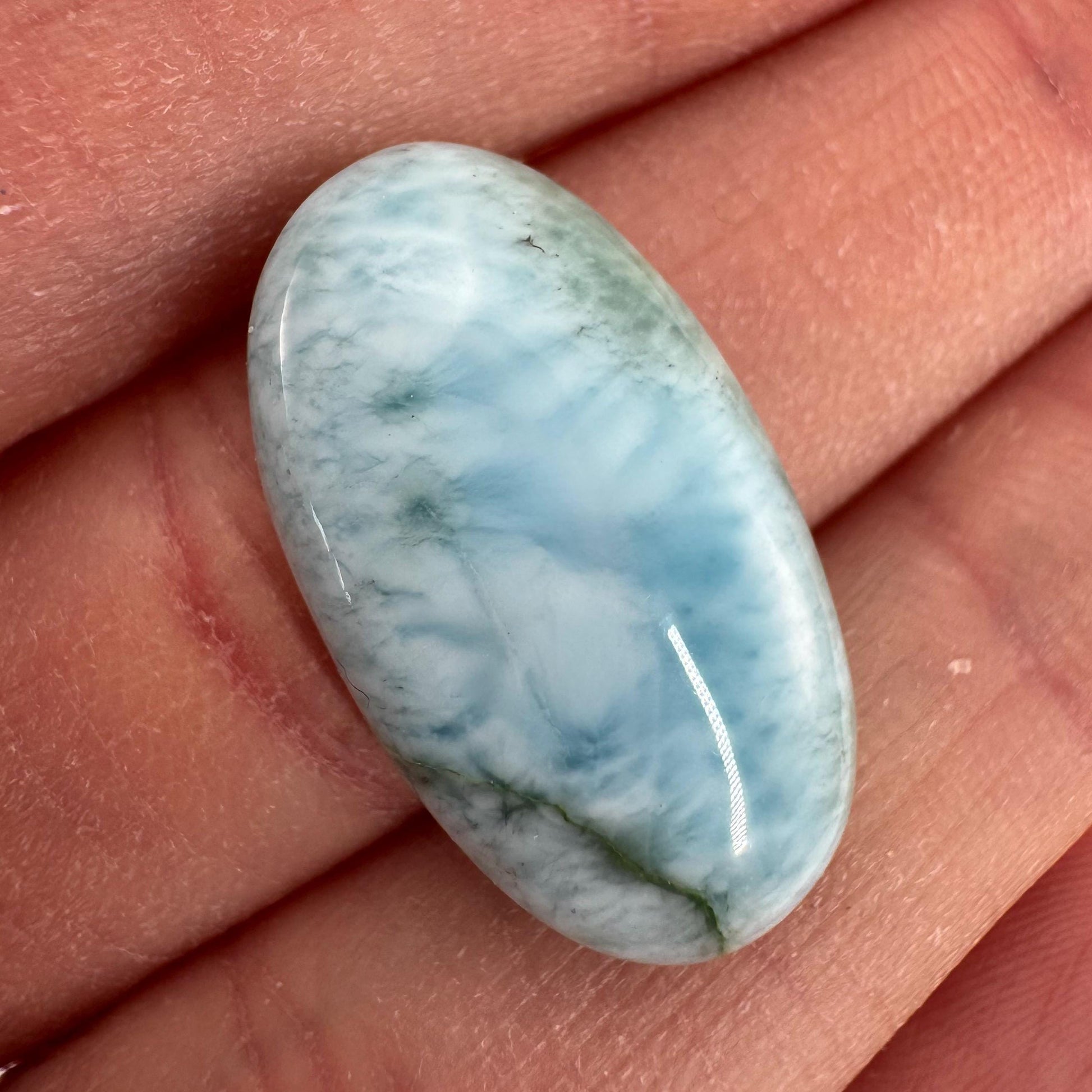 Larimar Cabochon | Natural Blue Gemstone