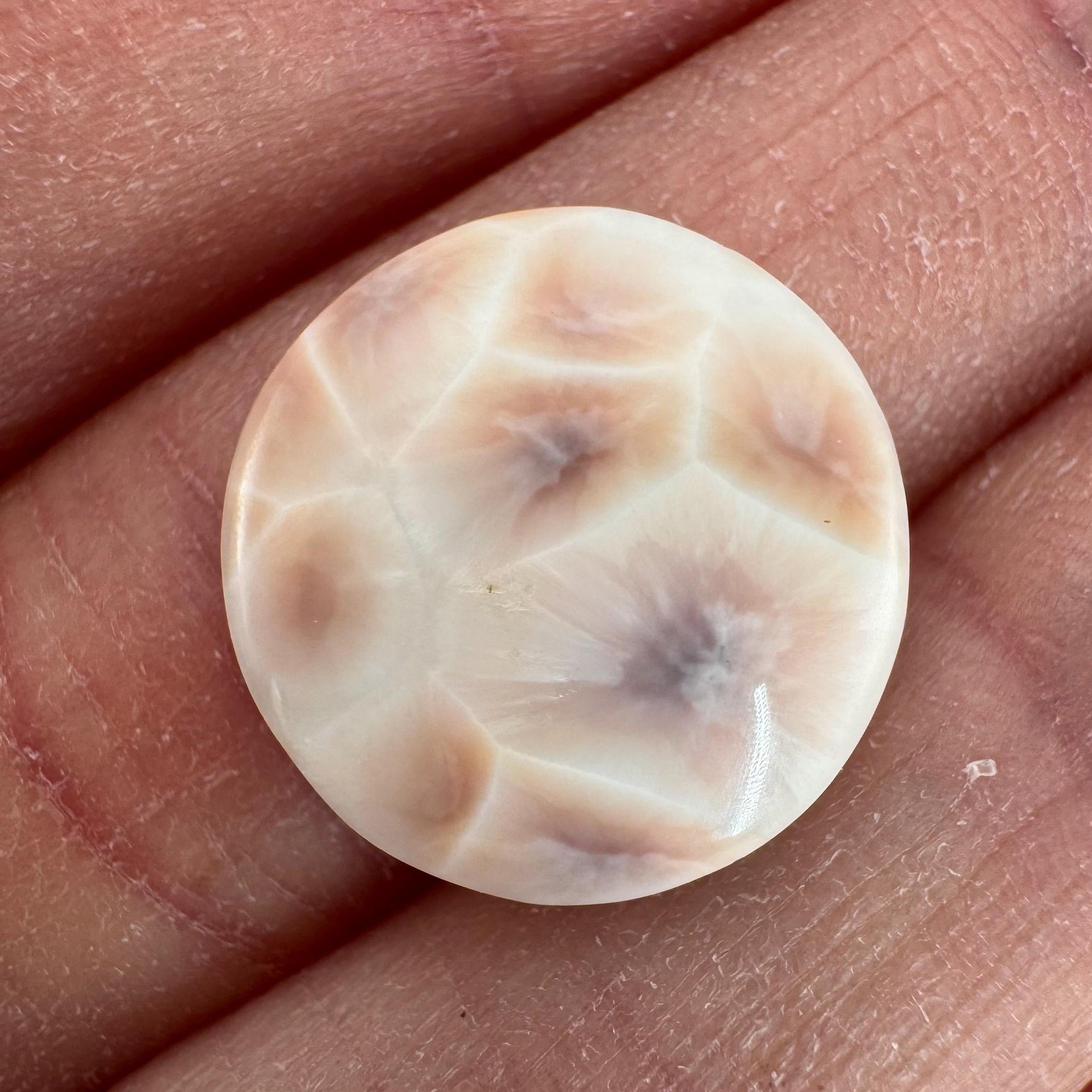 Pink Natrolite Cabochon | Natural Gemstone