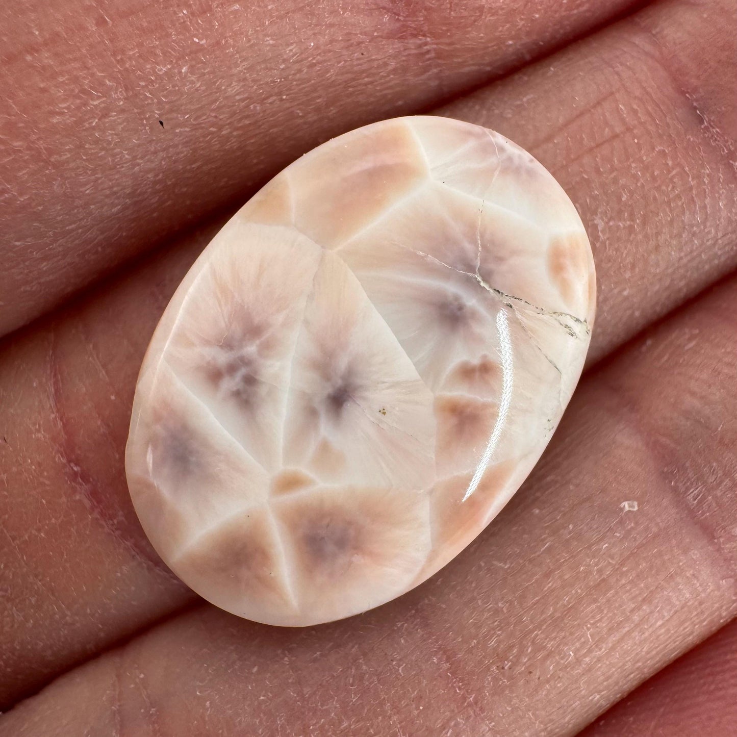 Pink Natrolite Cabochon | Natural Gemstone