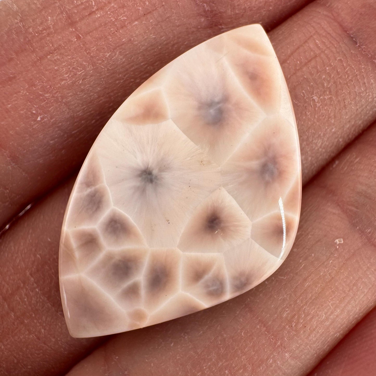 Pink Natrolite Cabochon | Natural Gemstone