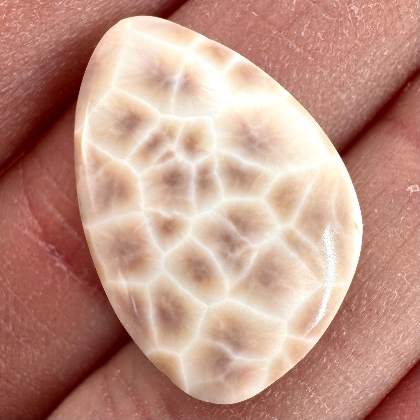 Pink Natrolite Cabochon | Natural Gemstone
