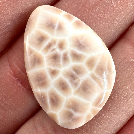 Pink Natrolite Cabochon | Natural Gemstone