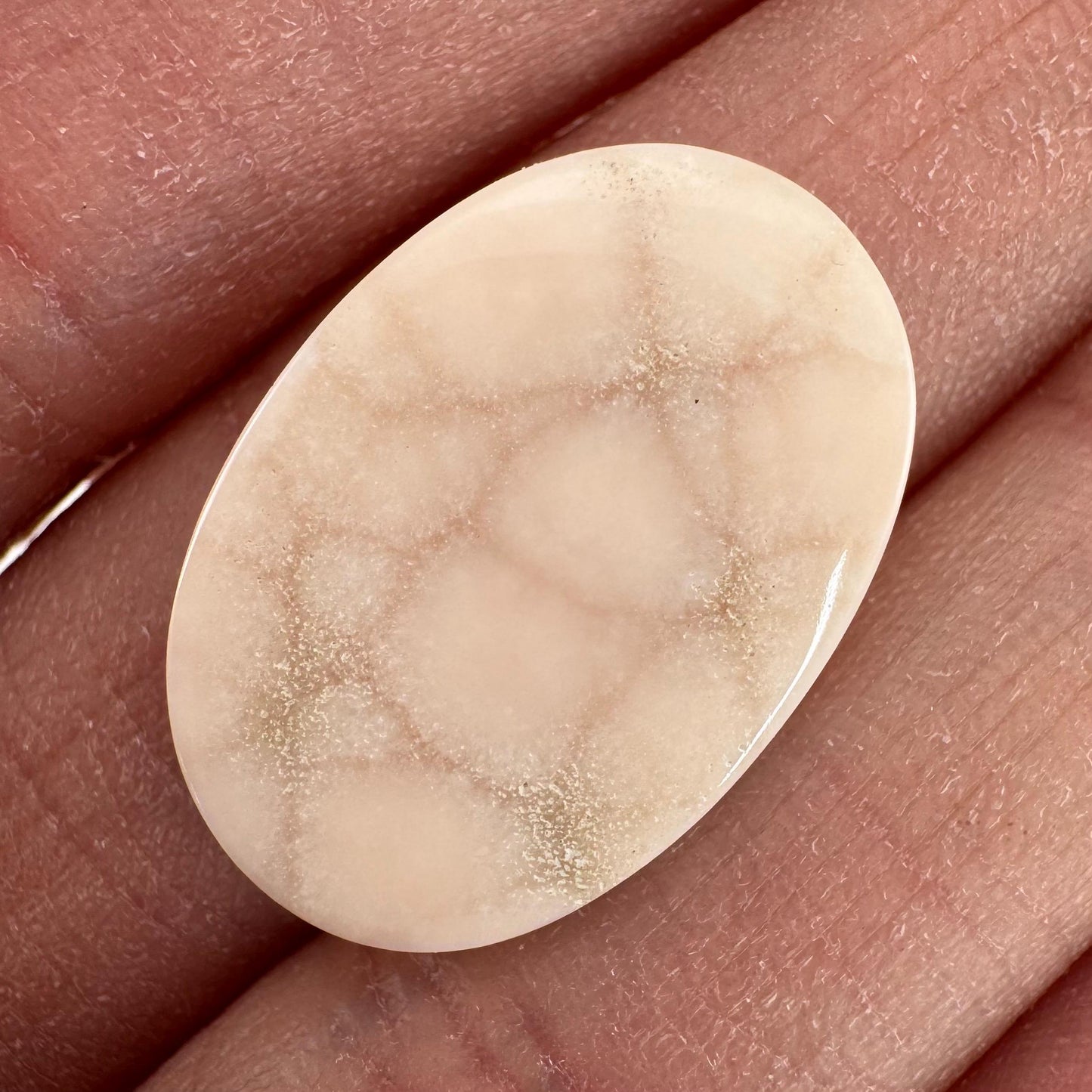 Pink Natrolite Cabochon | Natural Gemstone