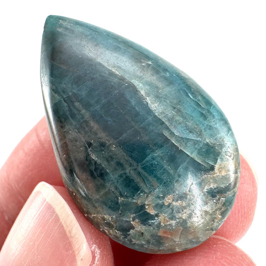 Blue Apatite Cabochon | Crystal Gemstone