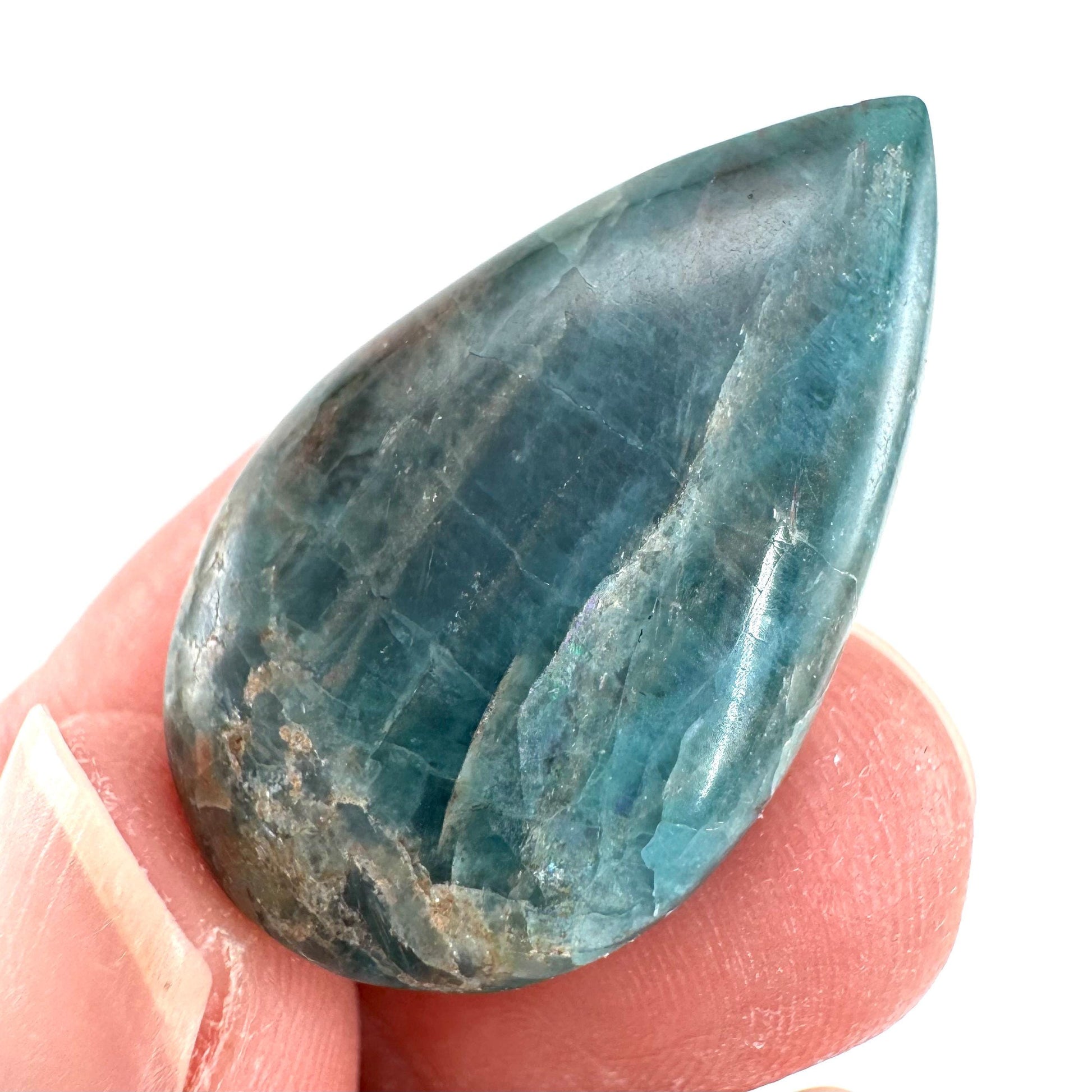 Blue Apatite Cabochon | Crystal Gemstone