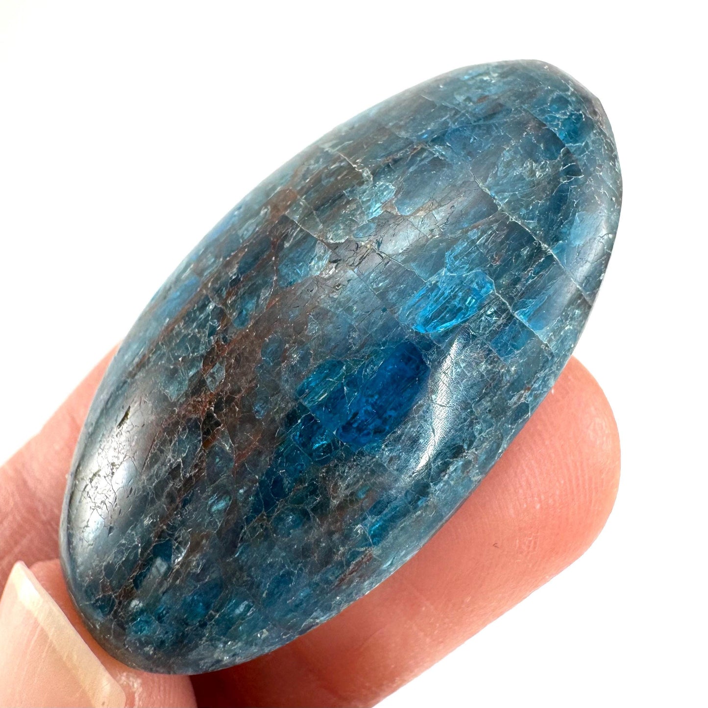 Blue Apatite Cabochon | Crystal Gemstone