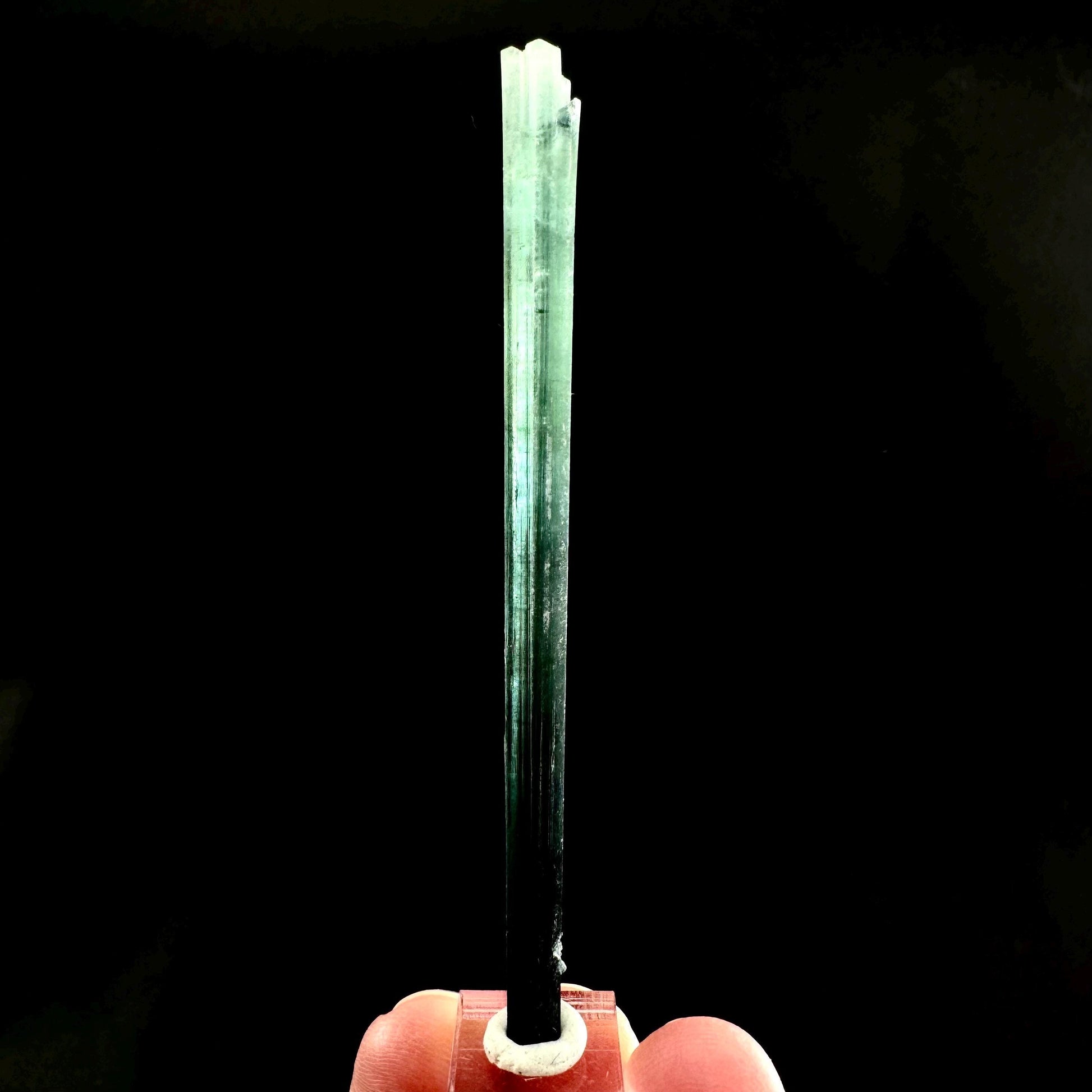 Indicolite Tourmaline Crystal | Natural Blue-Green Mineral Specimen from Pakistan