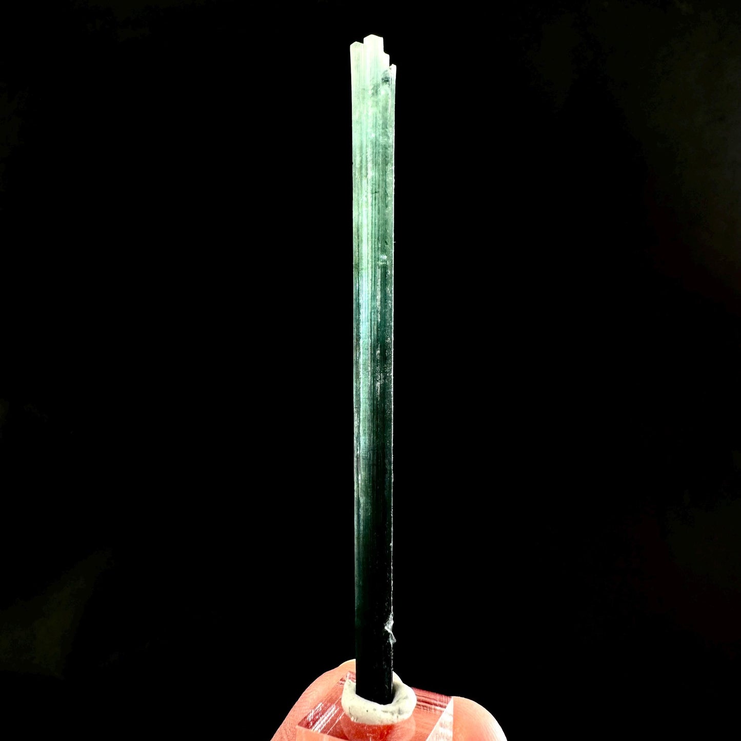 Indicolite Tourmaline Crystal | Natural Blue-Green Mineral Specimen from Pakistan