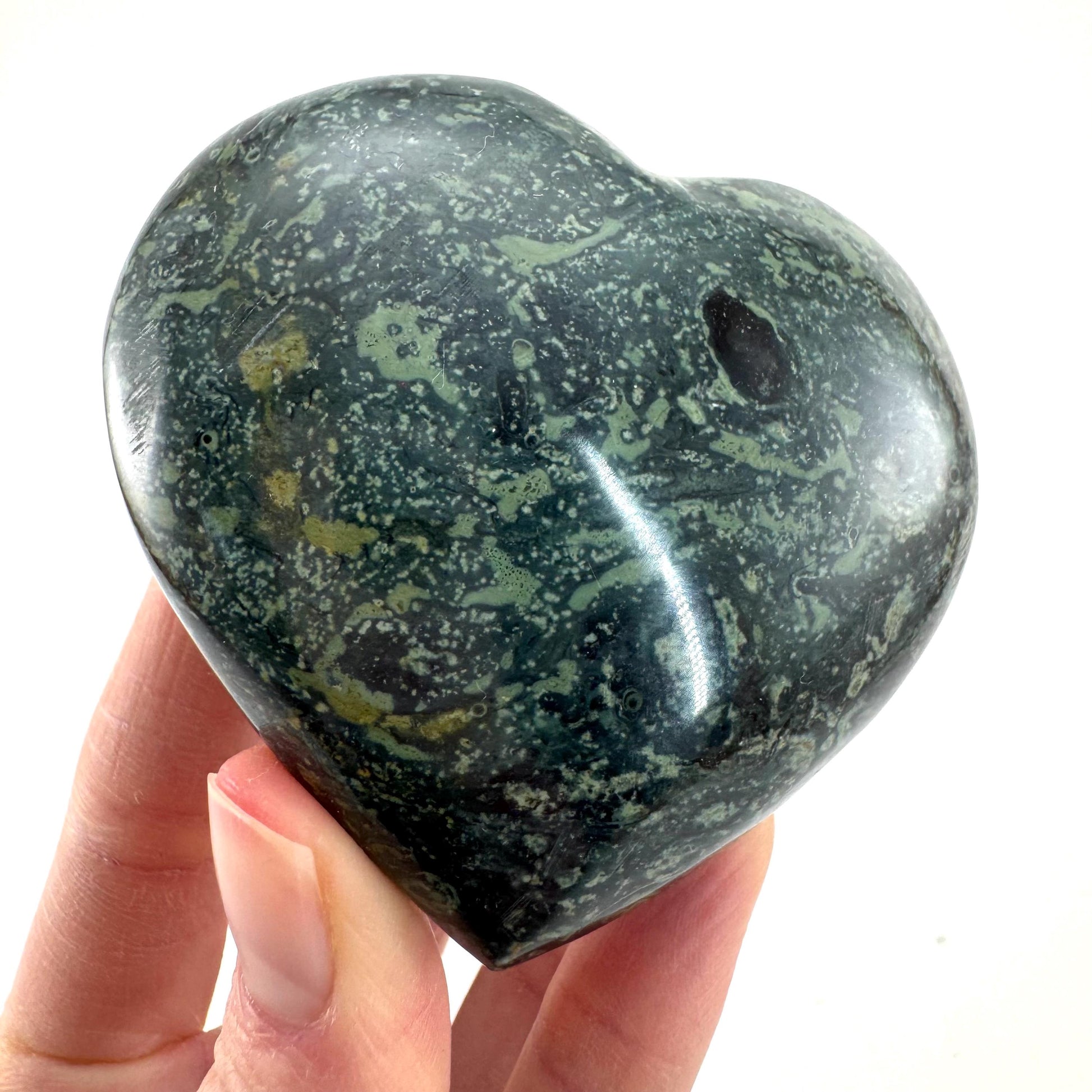 Kambaba Jasper Heart | Polished Crystal Decor