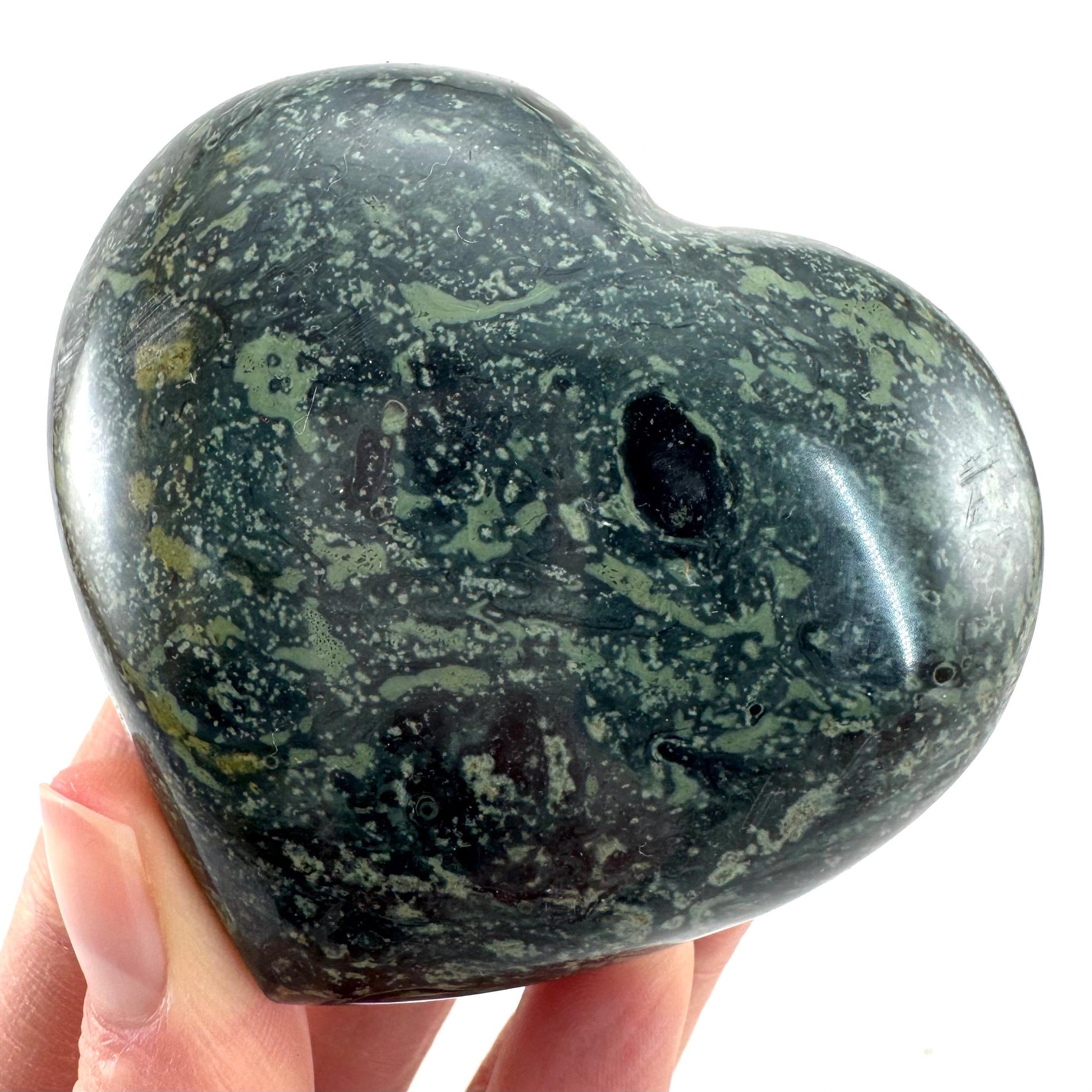 Kambaba Jasper Heart | Polished Crystal Decor