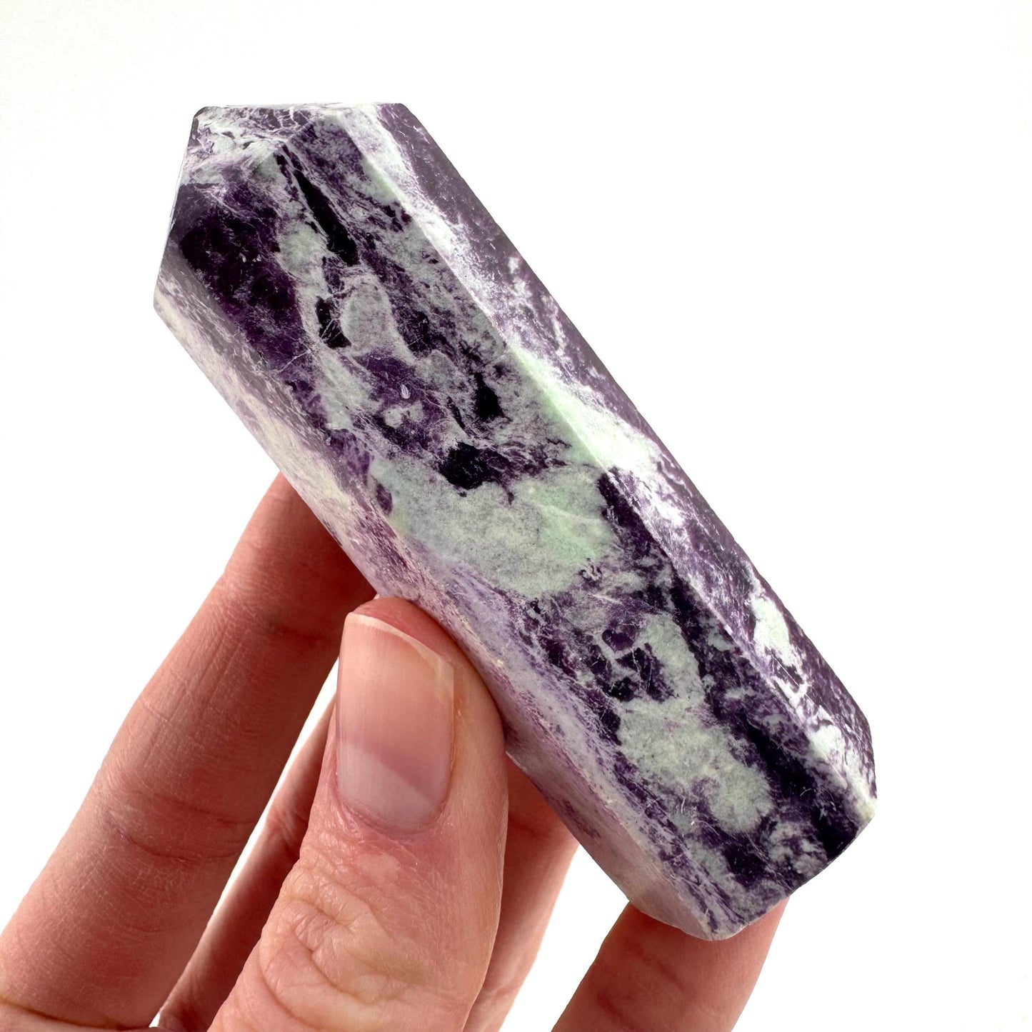 Kammererite Crystal Point | Polished Tower Wand
