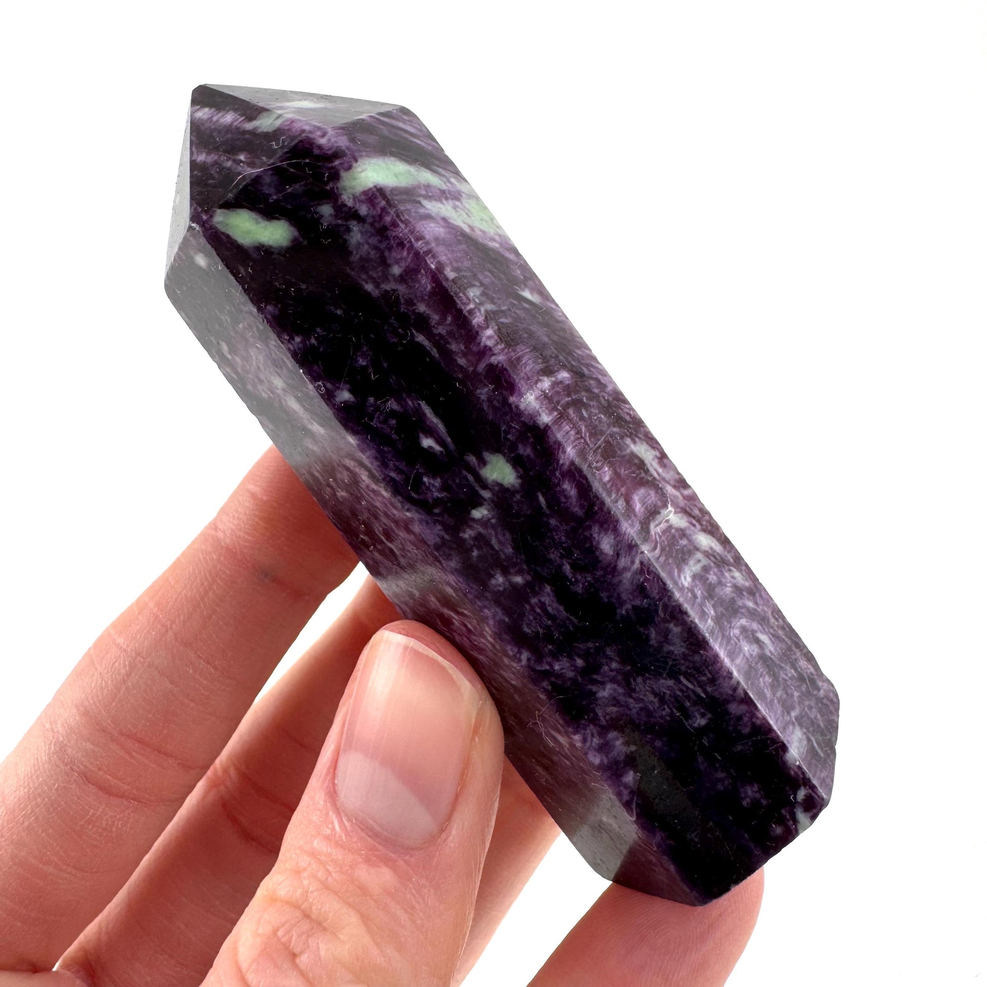 Kammererite Crystal Point | Polished Tower Wand