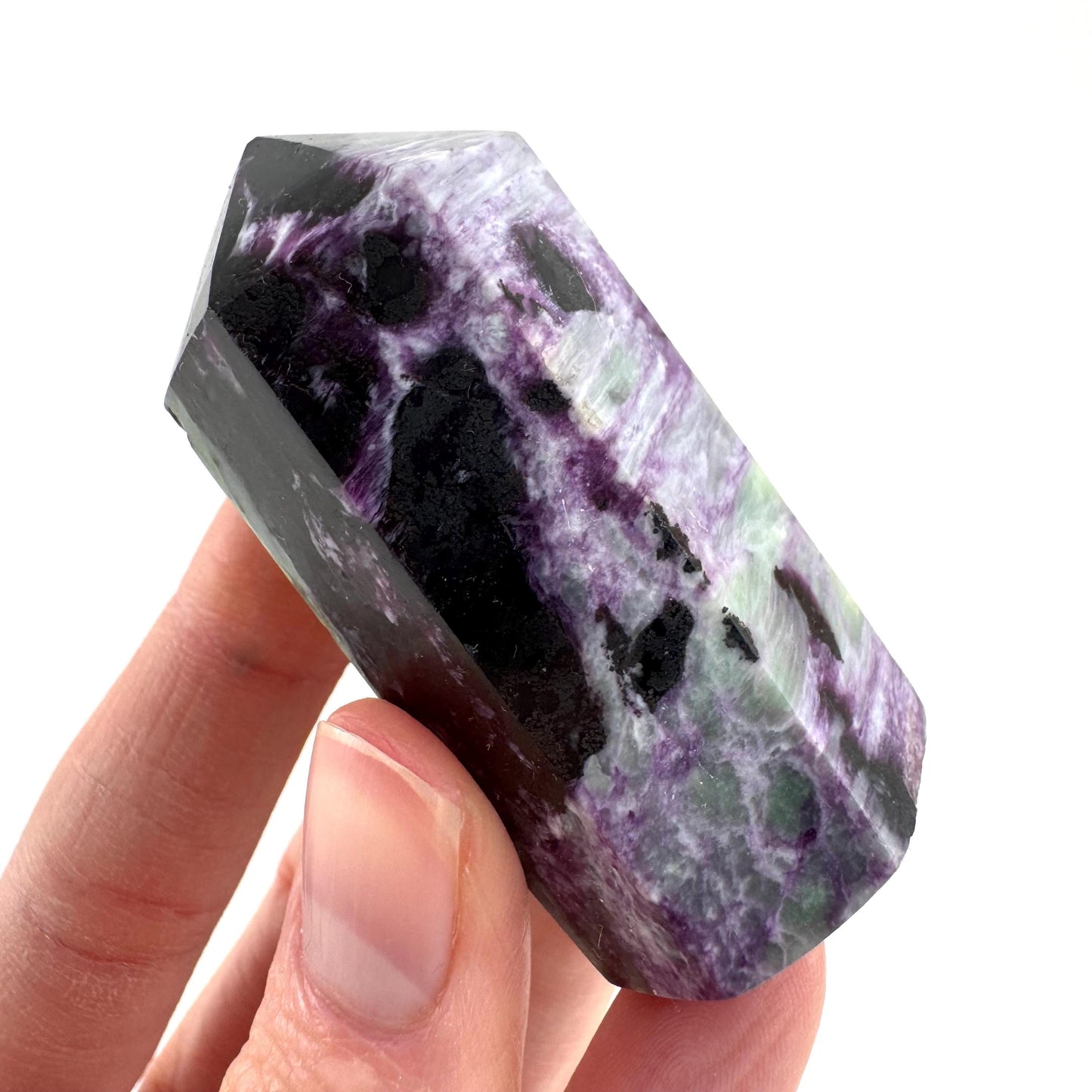 Kammererite Crystal Point | Polished Tower Wand