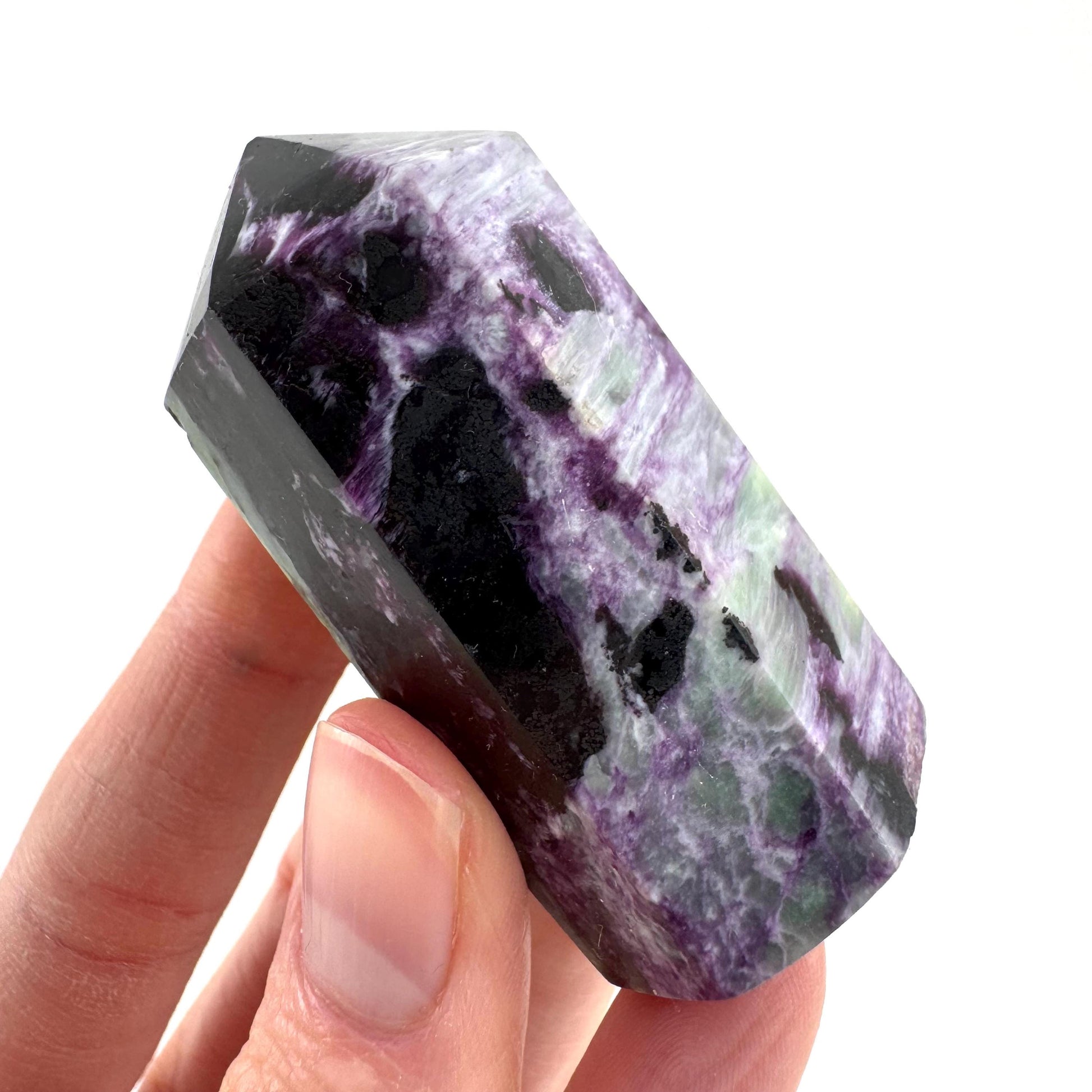 Kammererite Crystal Point | Polished Tower Wand
