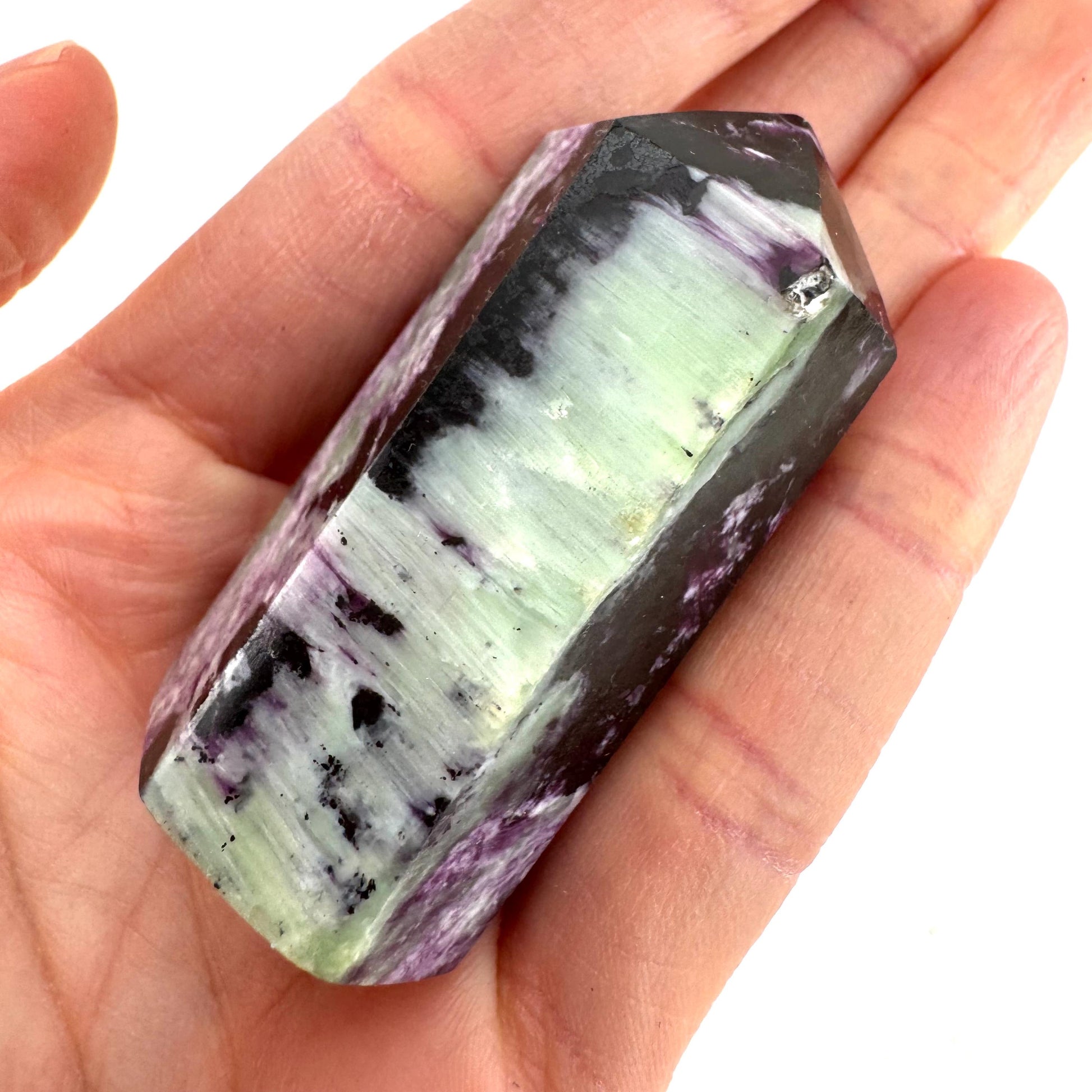 Kammererite Crystal Point | Polished Tower Wand