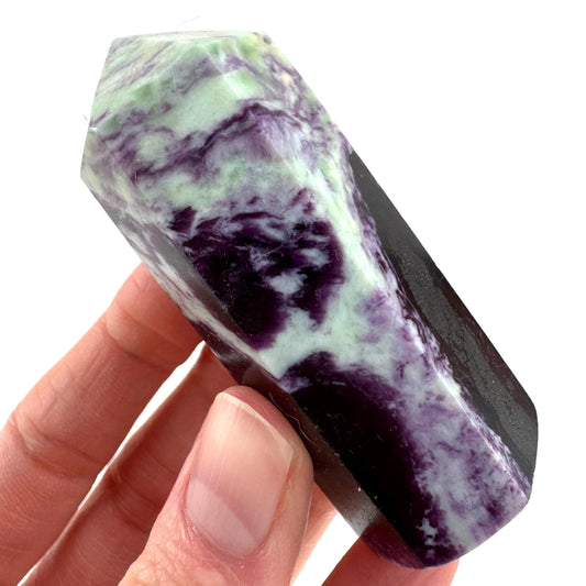 Kammererite Crystal Point | Polished Tower Wand