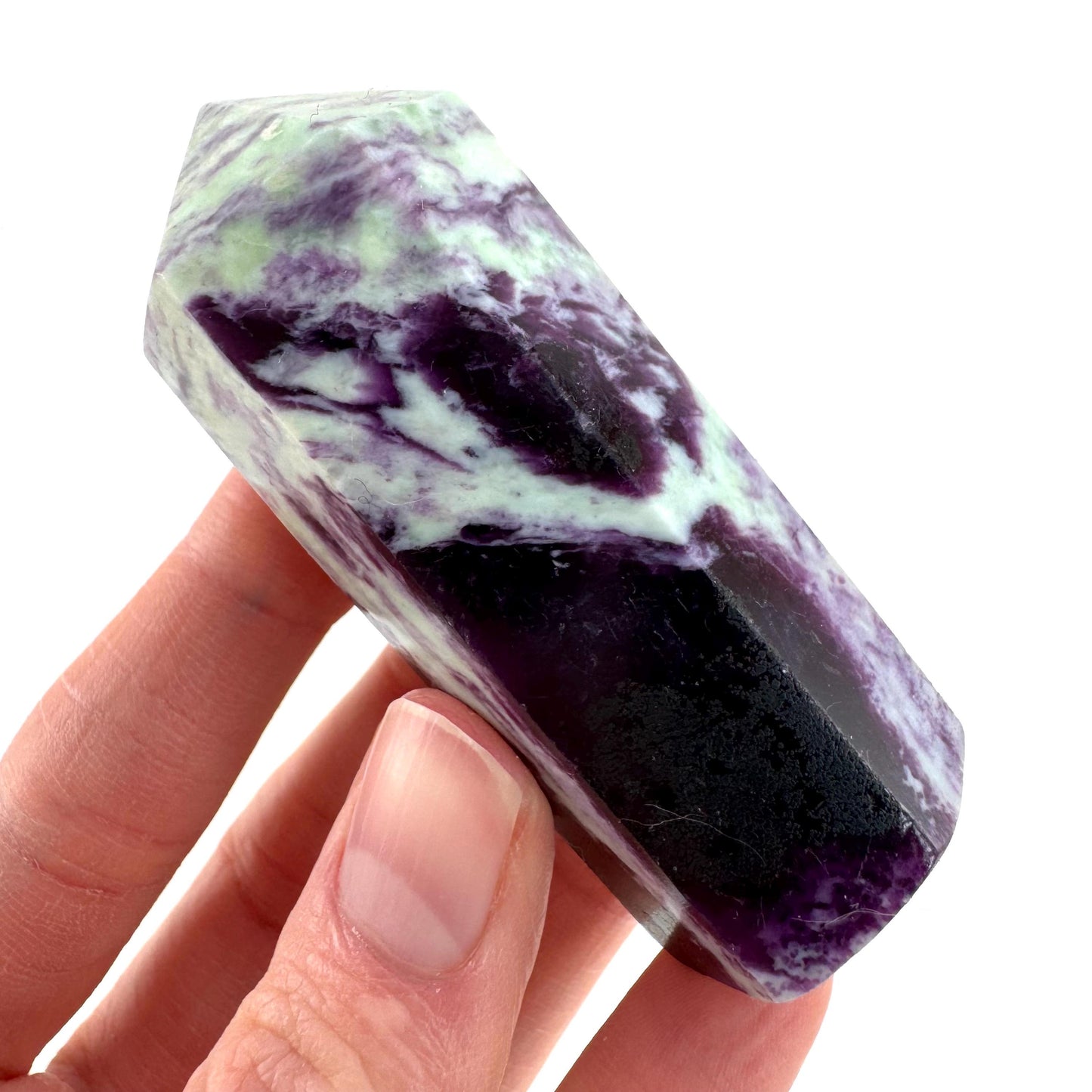 Kammererite Crystal Point | Polished Tower Wand