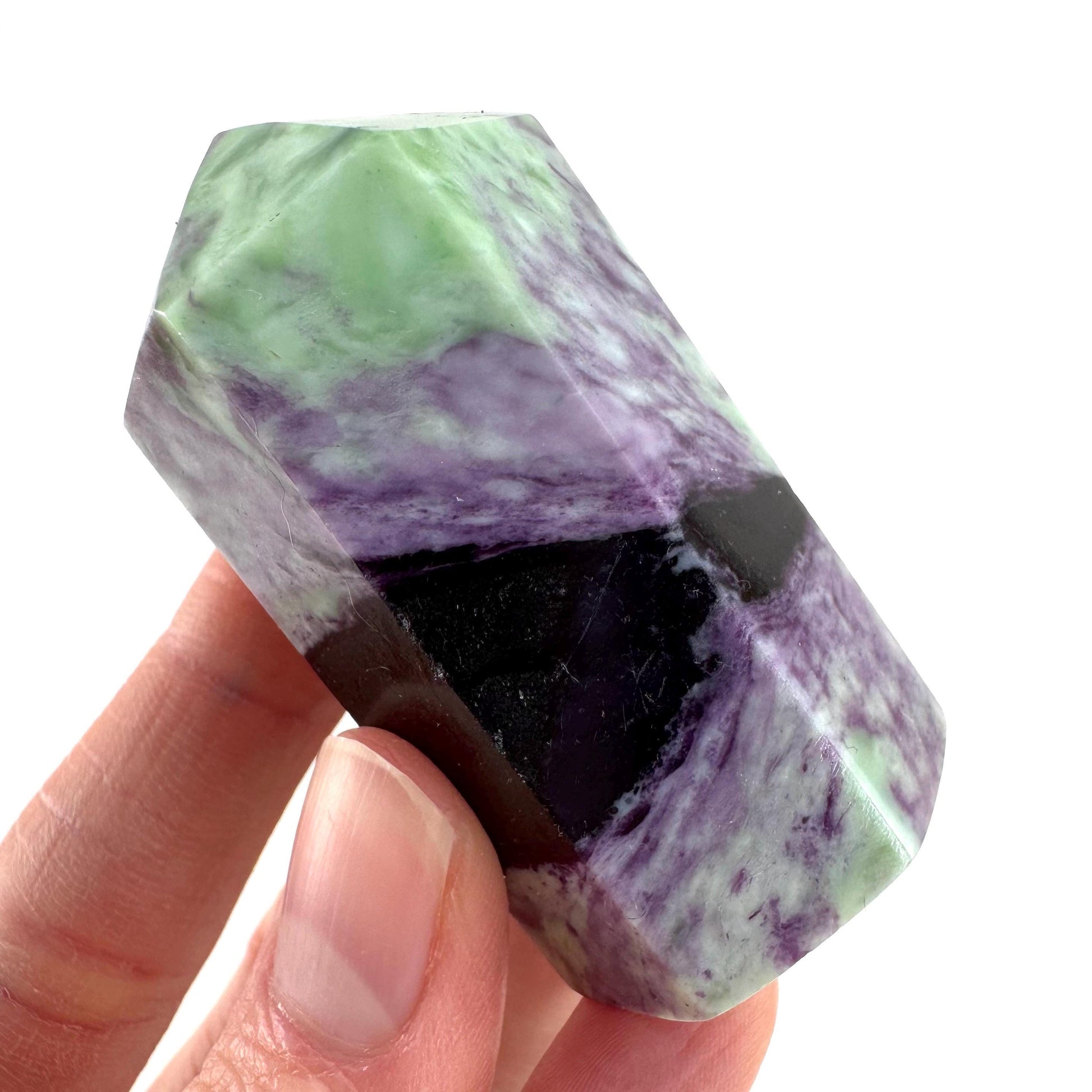 Kammererite Crystal Point | Polished Tower Wand
