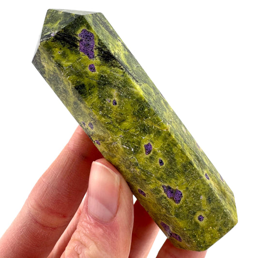 Atlantisite Crystal Point | Stichtite in Serpentine from Tasmania