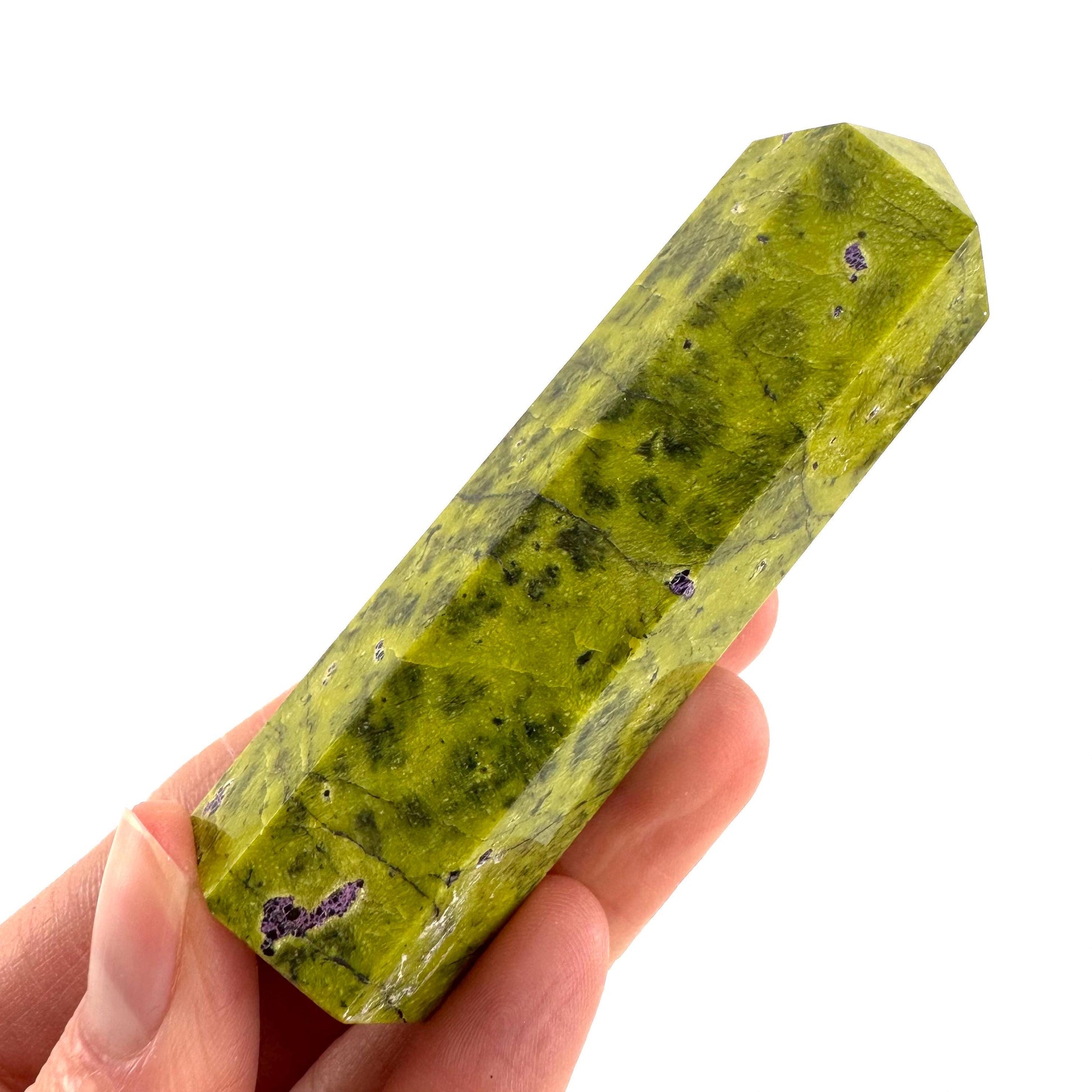 Atlantisite Crystal Point | Stichtite in Serpentine from Tasmania
