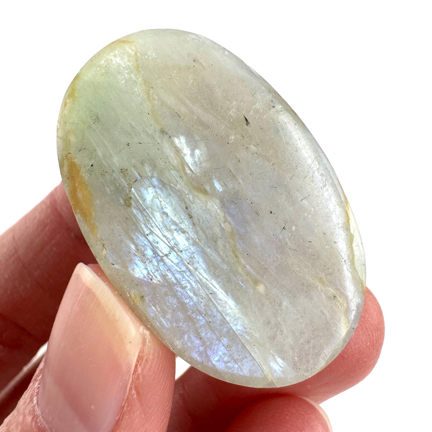 Flashy Garnierite Cabochon | Madagascar Moonstone Gemstone
