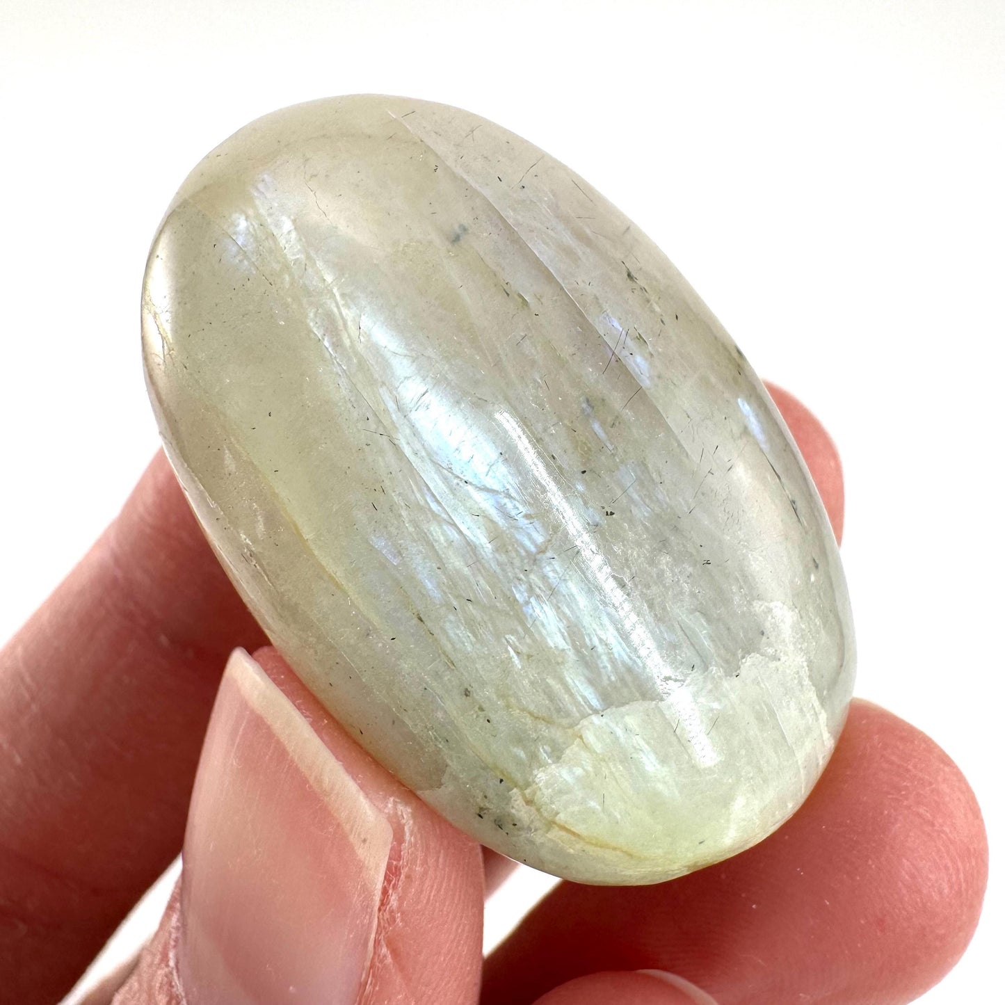 Flashy Garnierite Cabochon | Madagascar Moonstone Gemstone