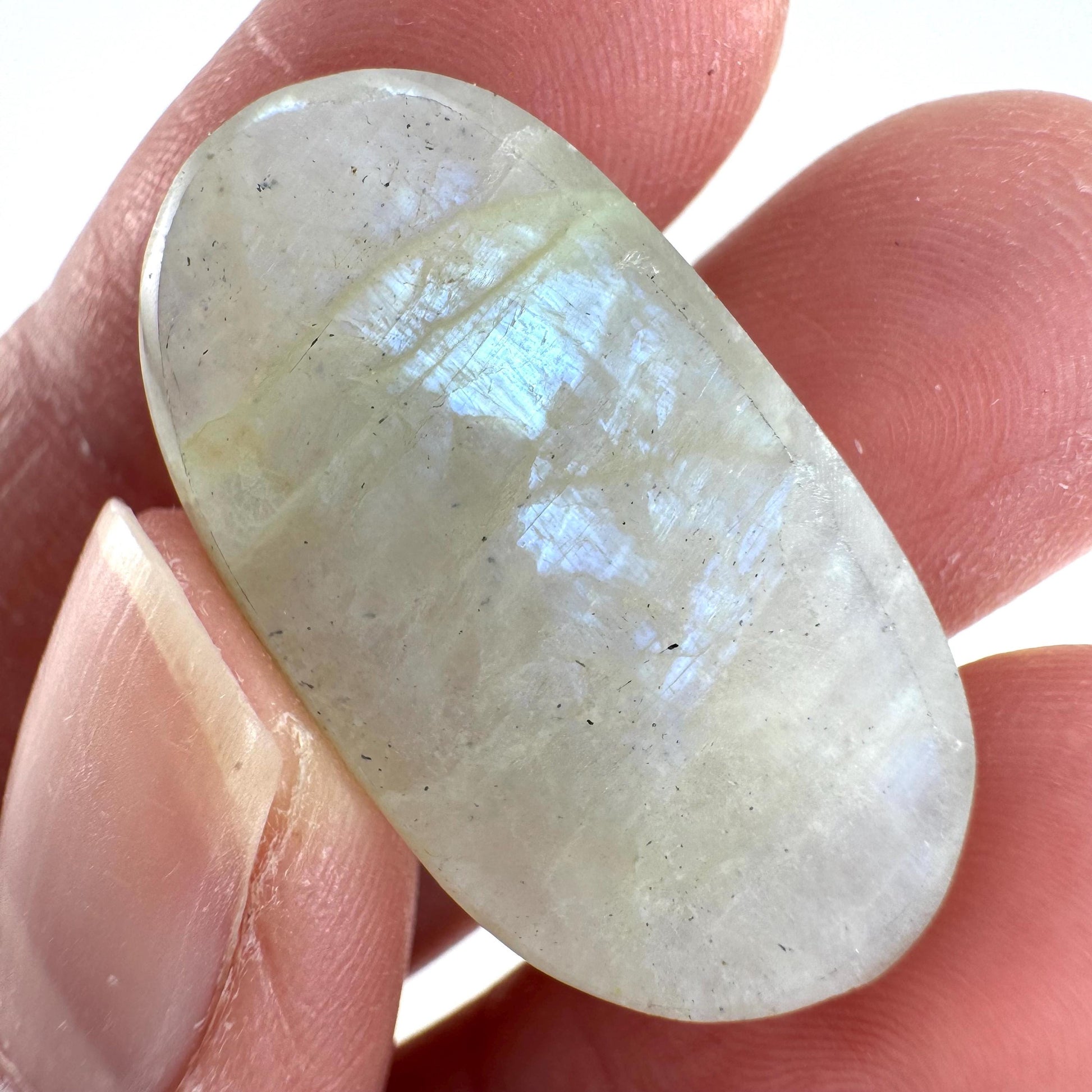 Flashy Garnierite Cabochon | Madagascar Moonstone Gemstone