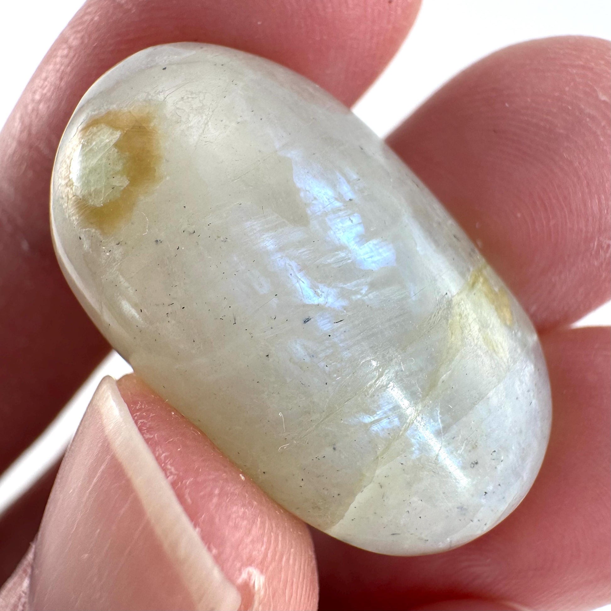 Flashy Garnierite Cabochon | Madagascar Moonstone Gemstone
