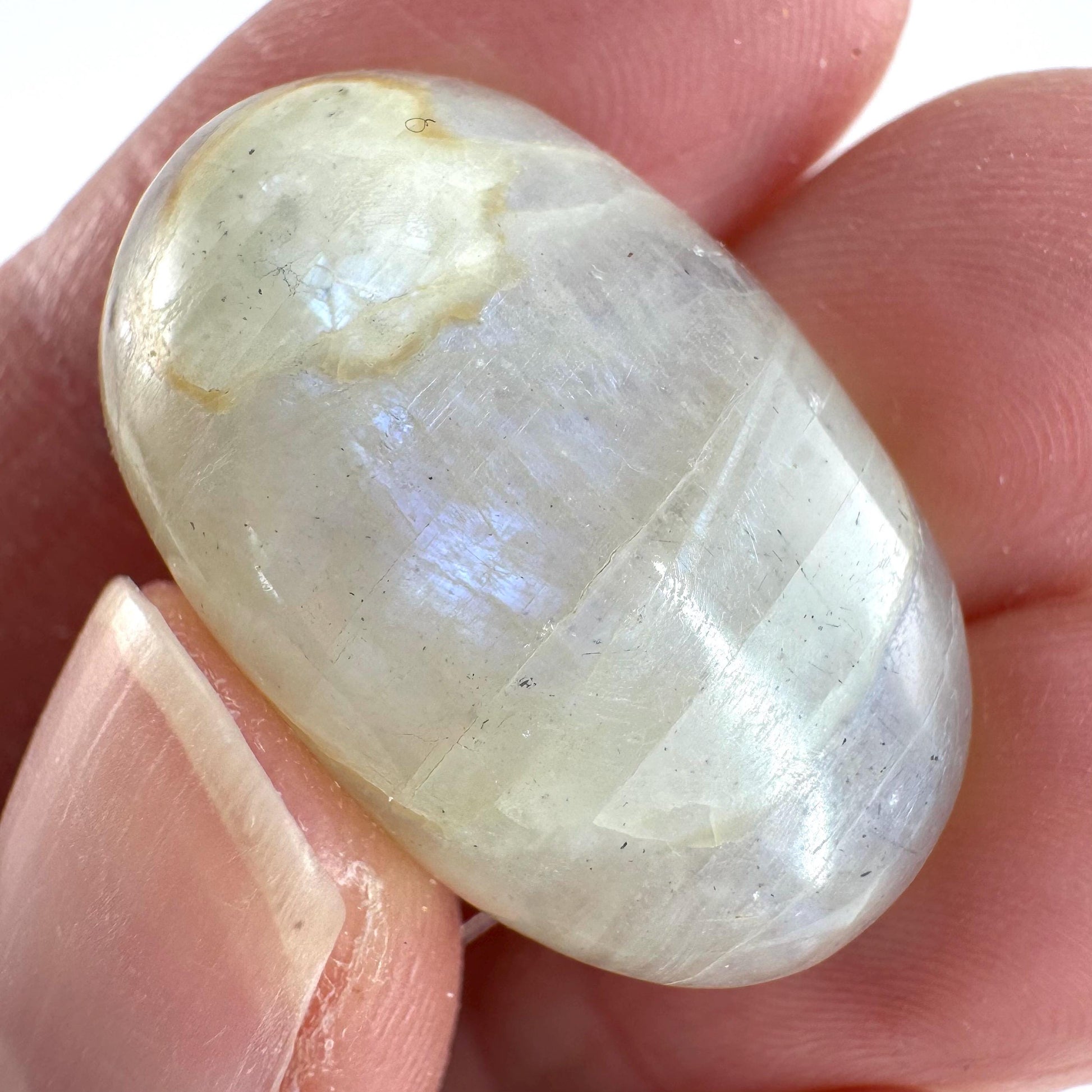 Flashy Garnierite Cabochon | Madagascar Moonstone Gemstone