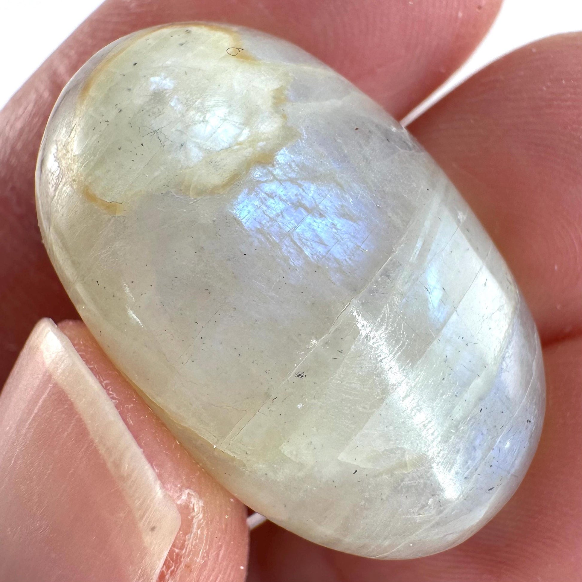 Flashy Garnierite Cabochon | Madagascar Moonstone Gemstone