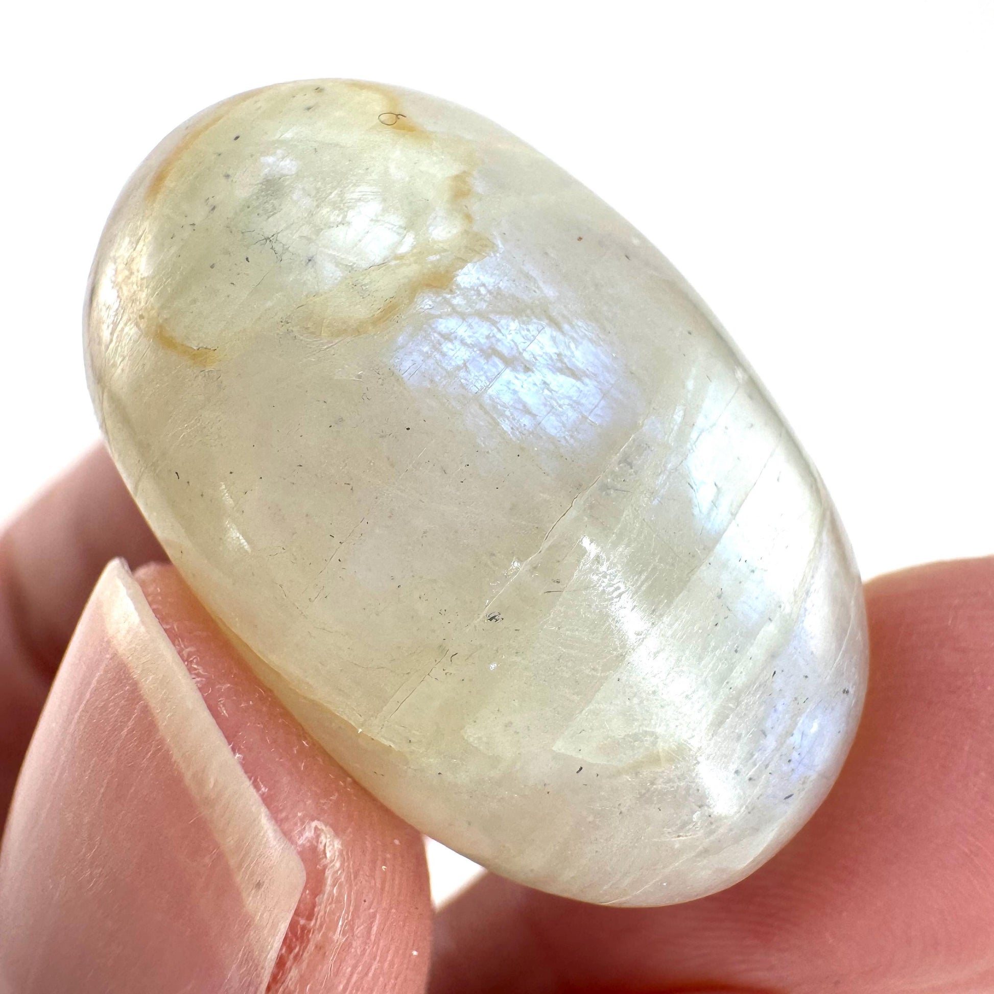 Flashy Garnierite Cabochon | Madagascar Moonstone Gemstone