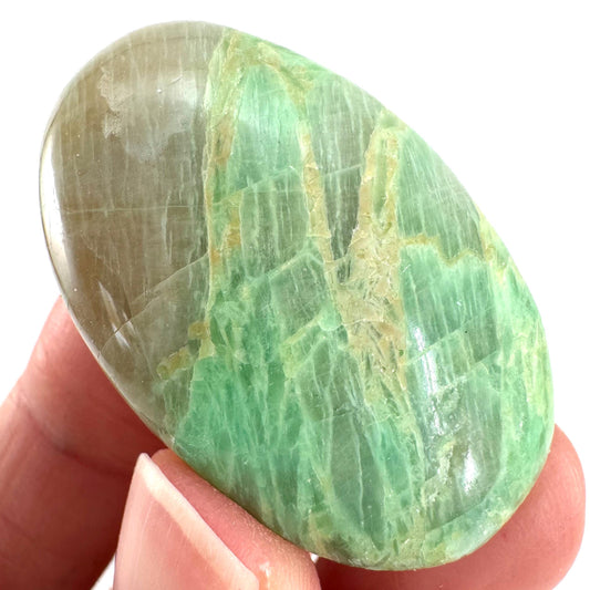 Garnierite Cabochon | Green Moonstone Gemstone