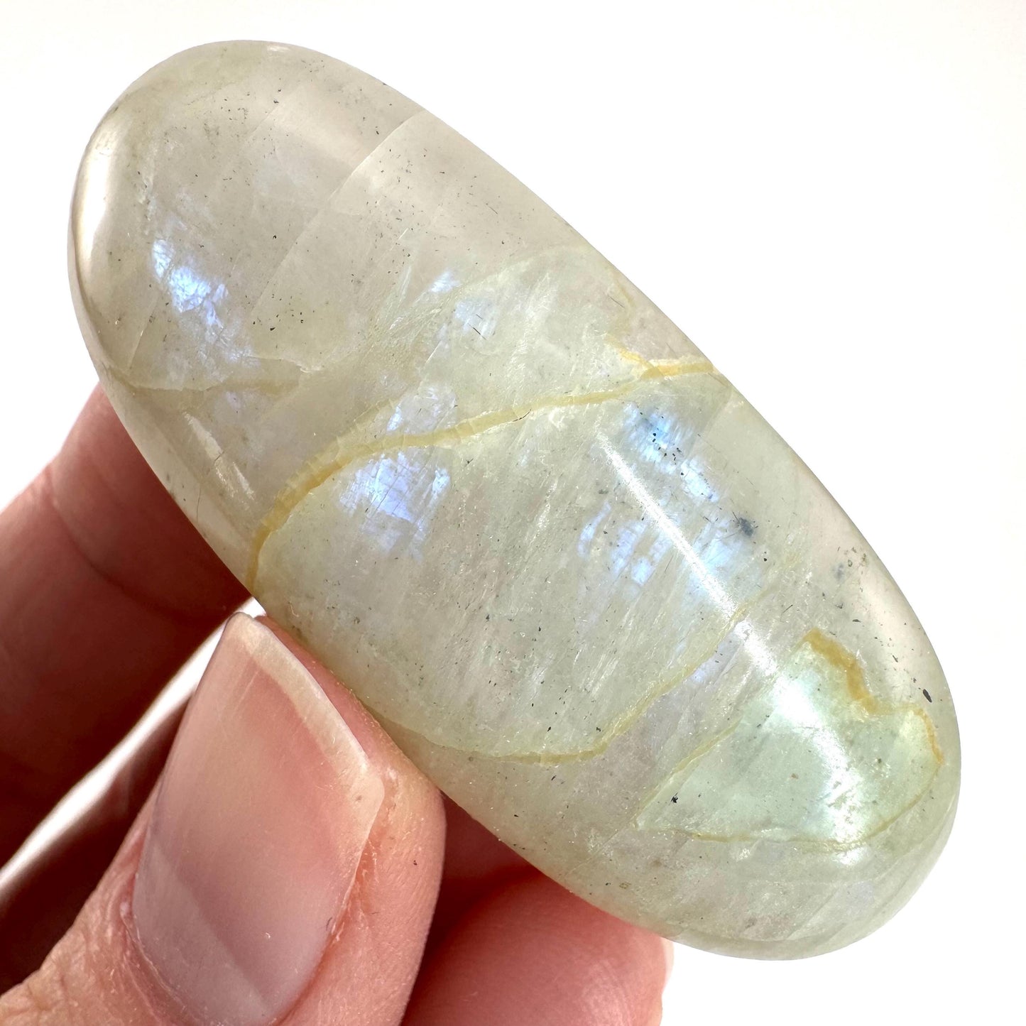 Flashy Garnierite Cabochon | Madagascar Moonstone Gemstone