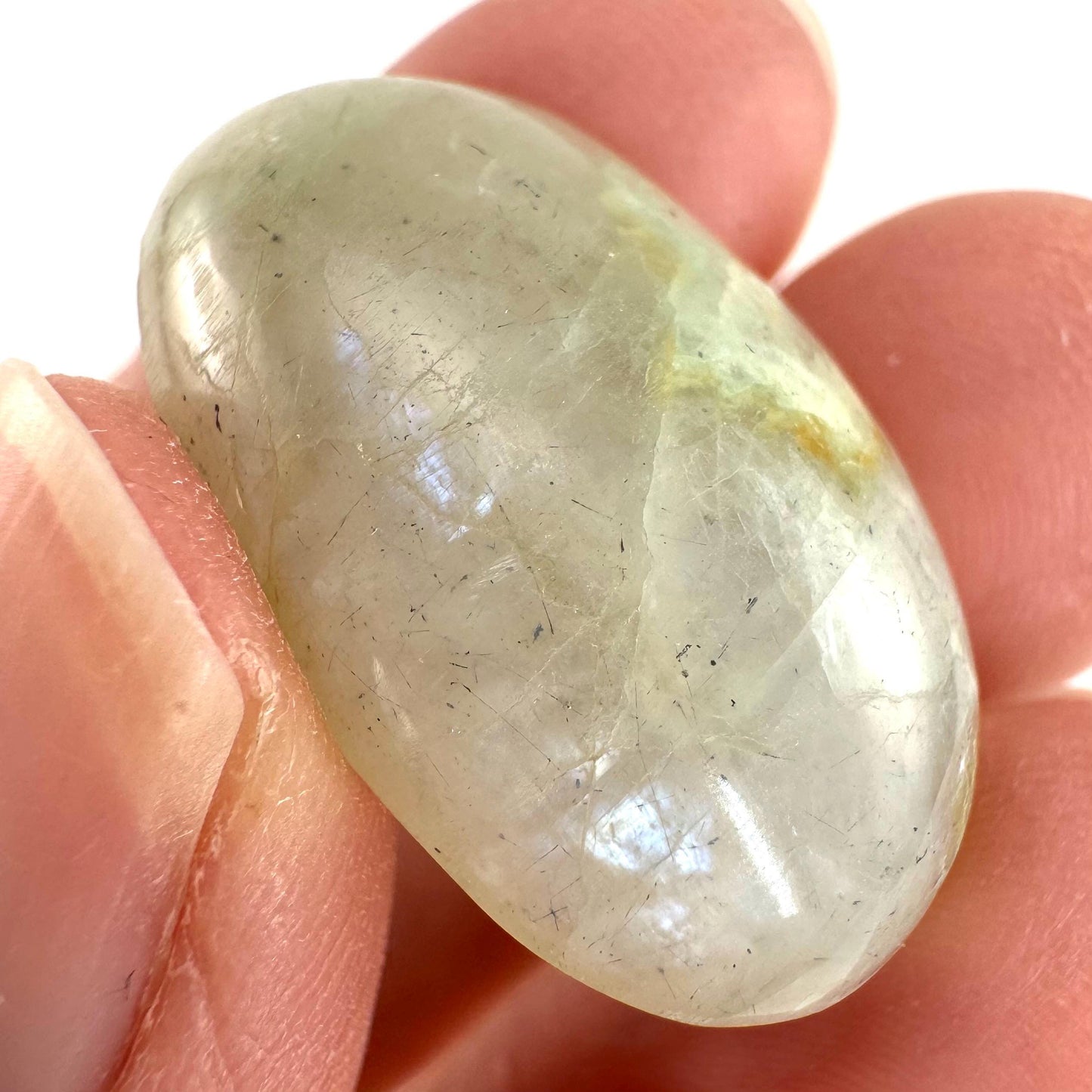 Flashy Garnierite Cabochon | Madagascar Moonstone Gemstone